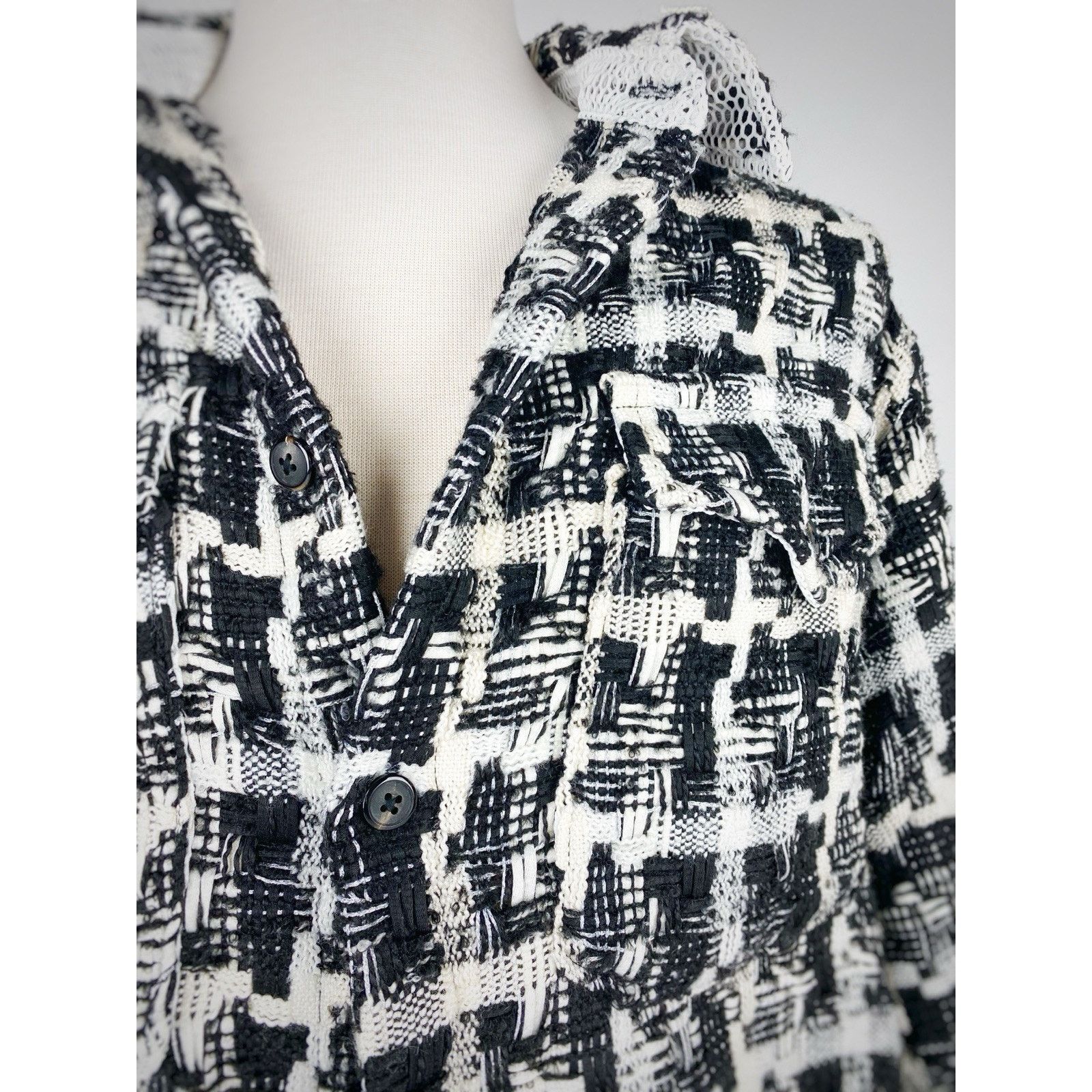 MNML NWT MNML Heavyweight Loose Knit Button Up Flannel Shirt Sz S Size US S / EU 44-46 / 1 - 3 Thumbnail