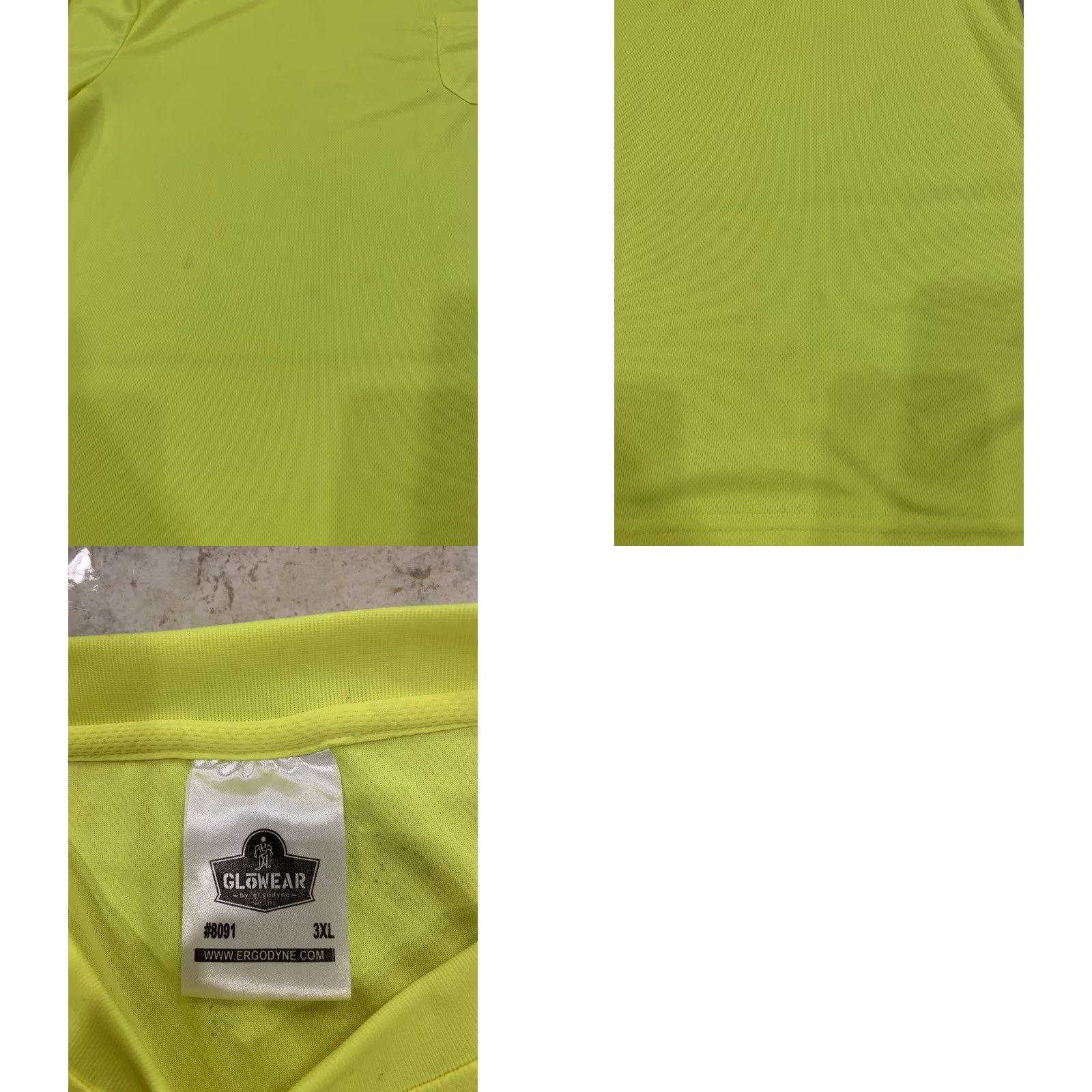 Slowear VINTAGE Glowear Men’s 3XL Hi-Vis Hi-Vis Shirt Long Sleeve Bright Lime Glowear Shirt Mens 3XL Hi-Vis Shirt Size US XXL / EU 58 / 5 - 8 Thumbnail