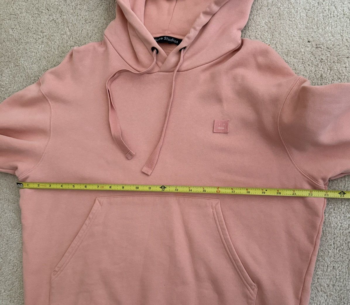 Acne Studios Acne Studios M hoodie - Ferris Face - Authentic, coral color Size US M / EU 48-50 / 2 - 8 Thumbnail