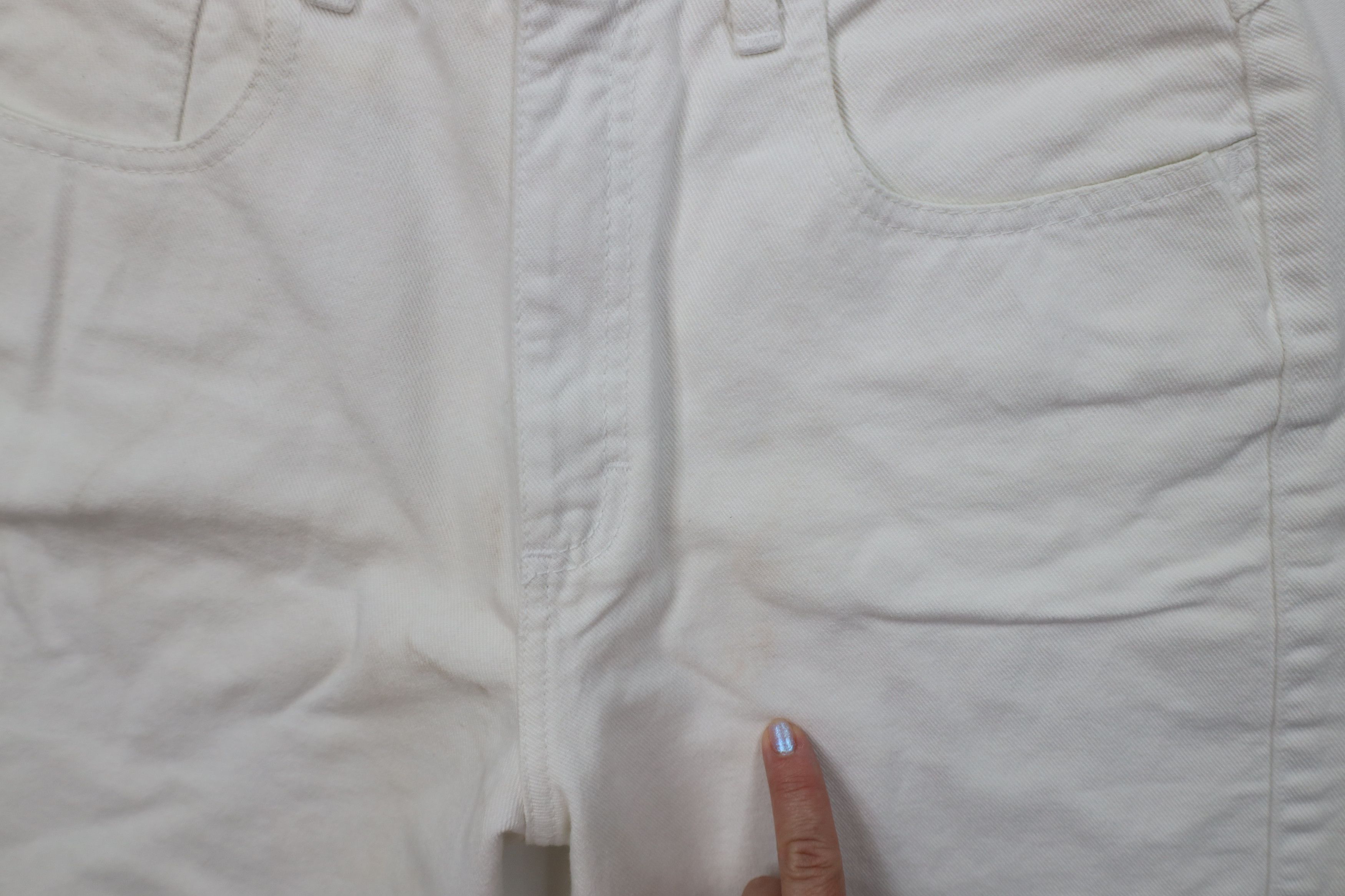 Vintage Vintage 90s Streetwear Relaxed Fit Denim Shorts White USA Size 27" / US 4 / IT 40 - 5 Thumbnail