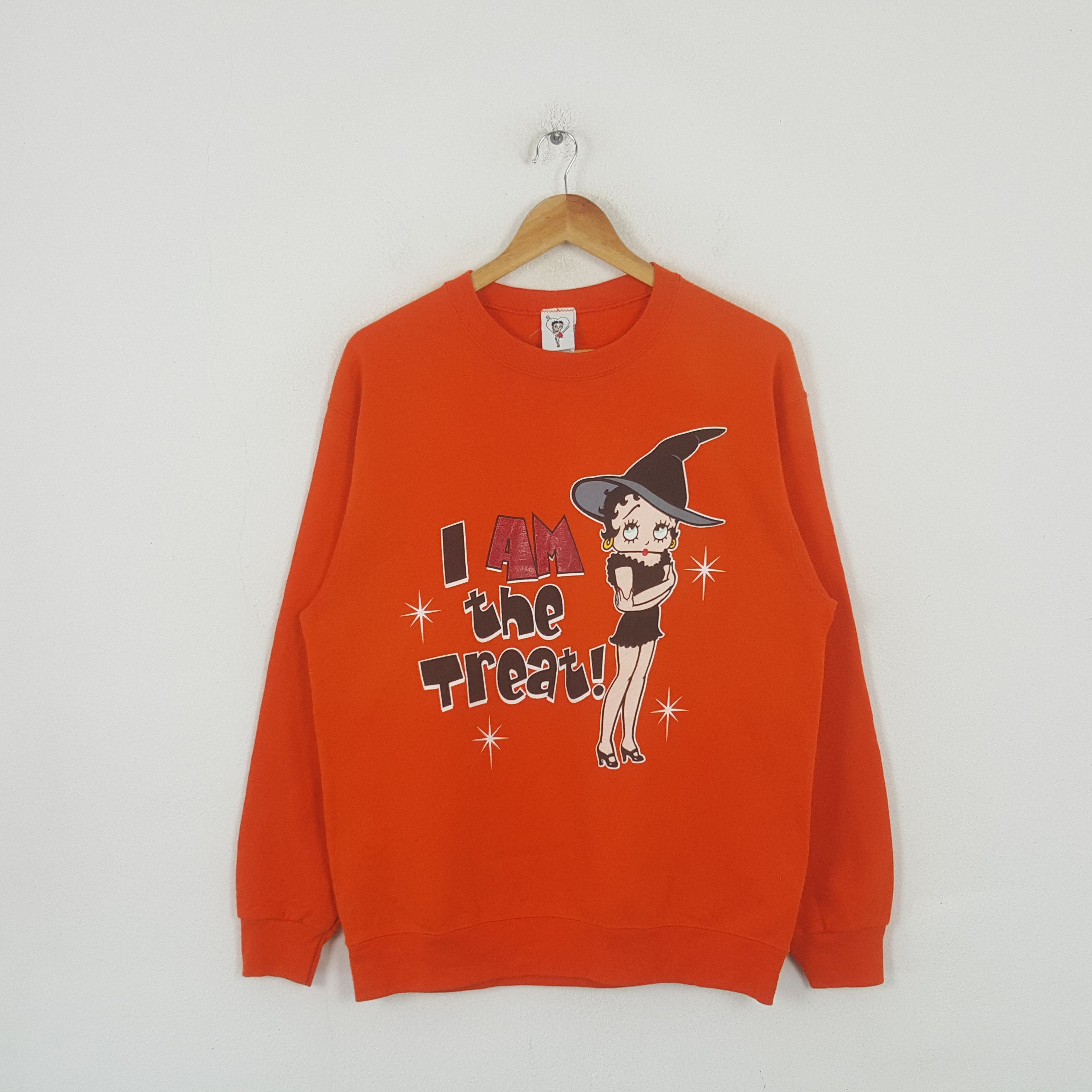 Cartoon Network Vintage Betty Boop Halloween Cartoon Sweatshirt RR5 Size US M / EU 48-50 / 2 - 1 Thumbnail