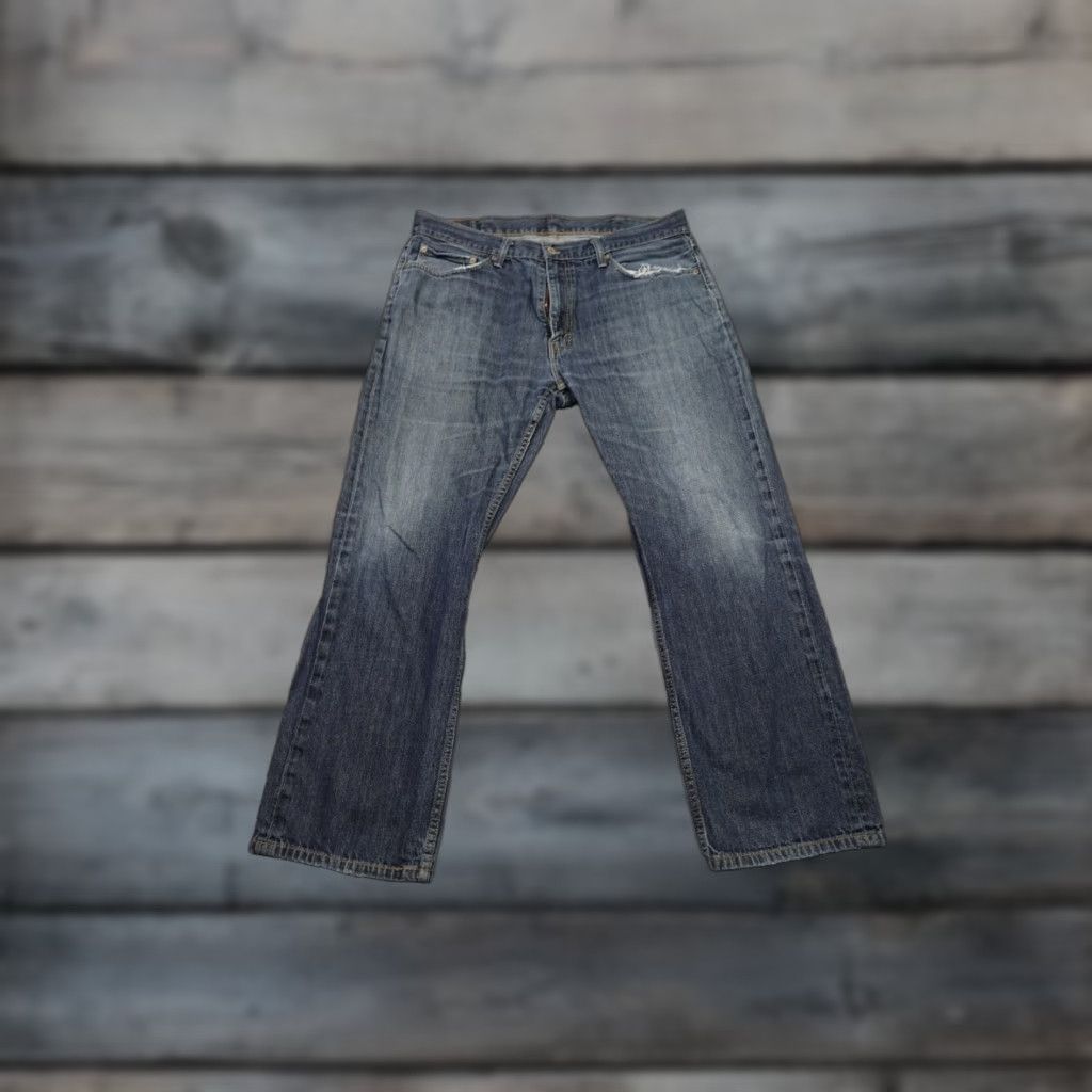 Levi's Levi's 559 Jeans Mens 38x32 Blue Relaxed Straight Dark Wash RJ Western Rancher Style Size US 38 / EU 54 - 1 Thumbnail