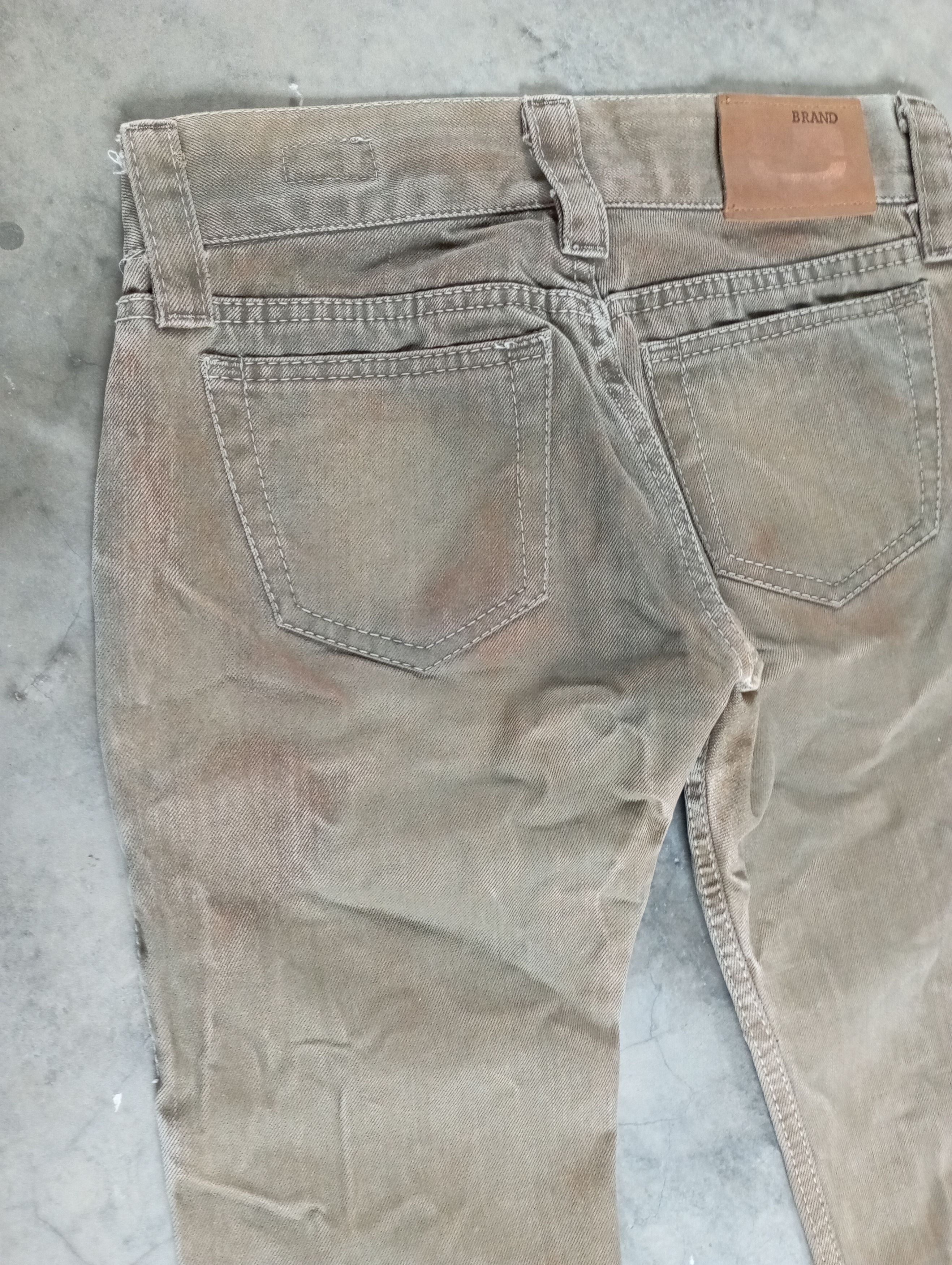 Tornado Mart Flare Jeans Made In Italy Crazy Mud lightning Wash G Brand Size 24" / US 00 / IT 34 - 14 Thumbnail