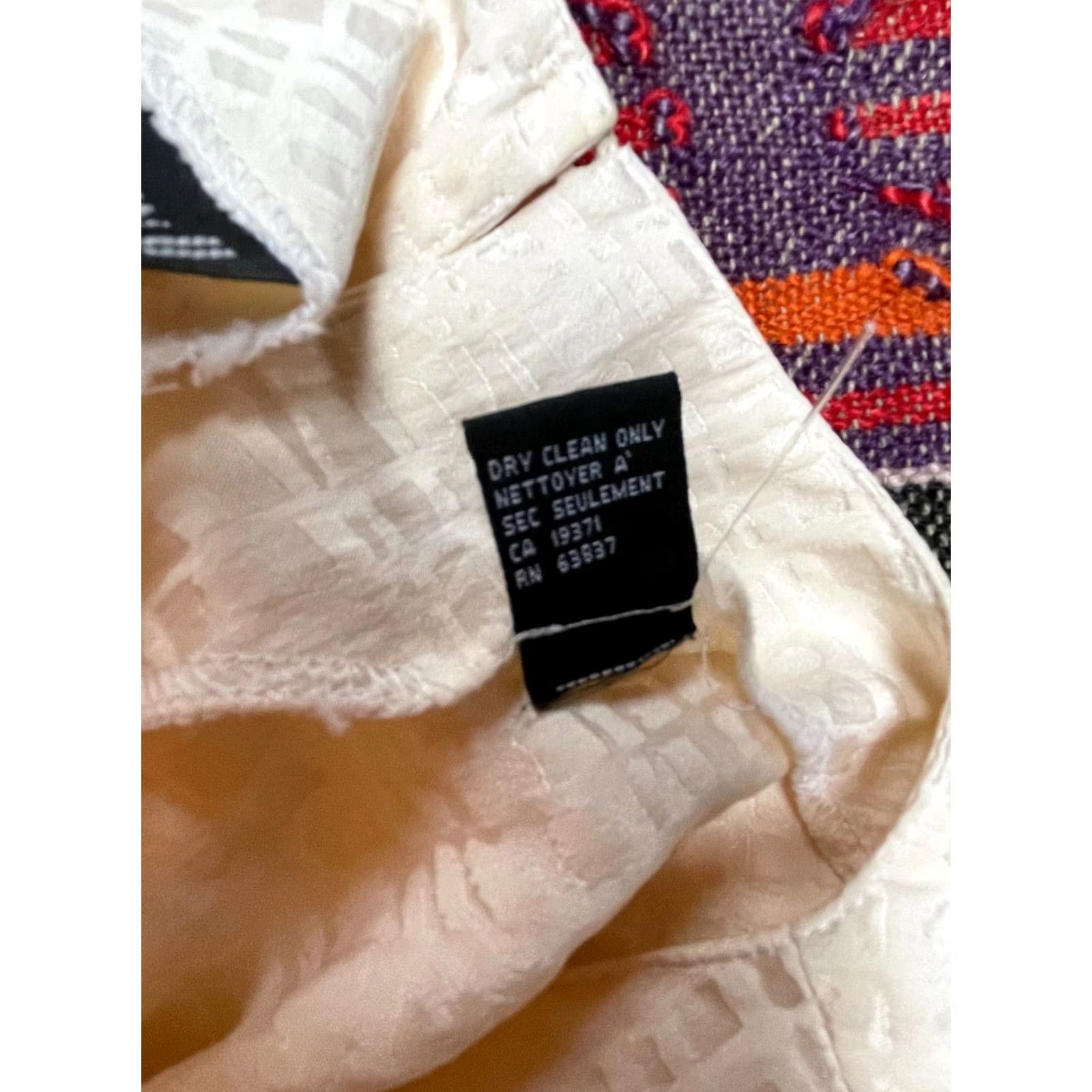Anne Klein Anne Klein II Womens Top Crew Neck Half Sleeve Blouse Ivory 100% Silk Size 2 Size XS / US 0-2 / IT 36-38 - 5 Thumbnail