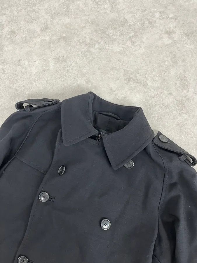 Vintage Massimo Rebecchi Black Classy Trench Coat Size US M / EU 48-50 / 2 - 5 Thumbnail