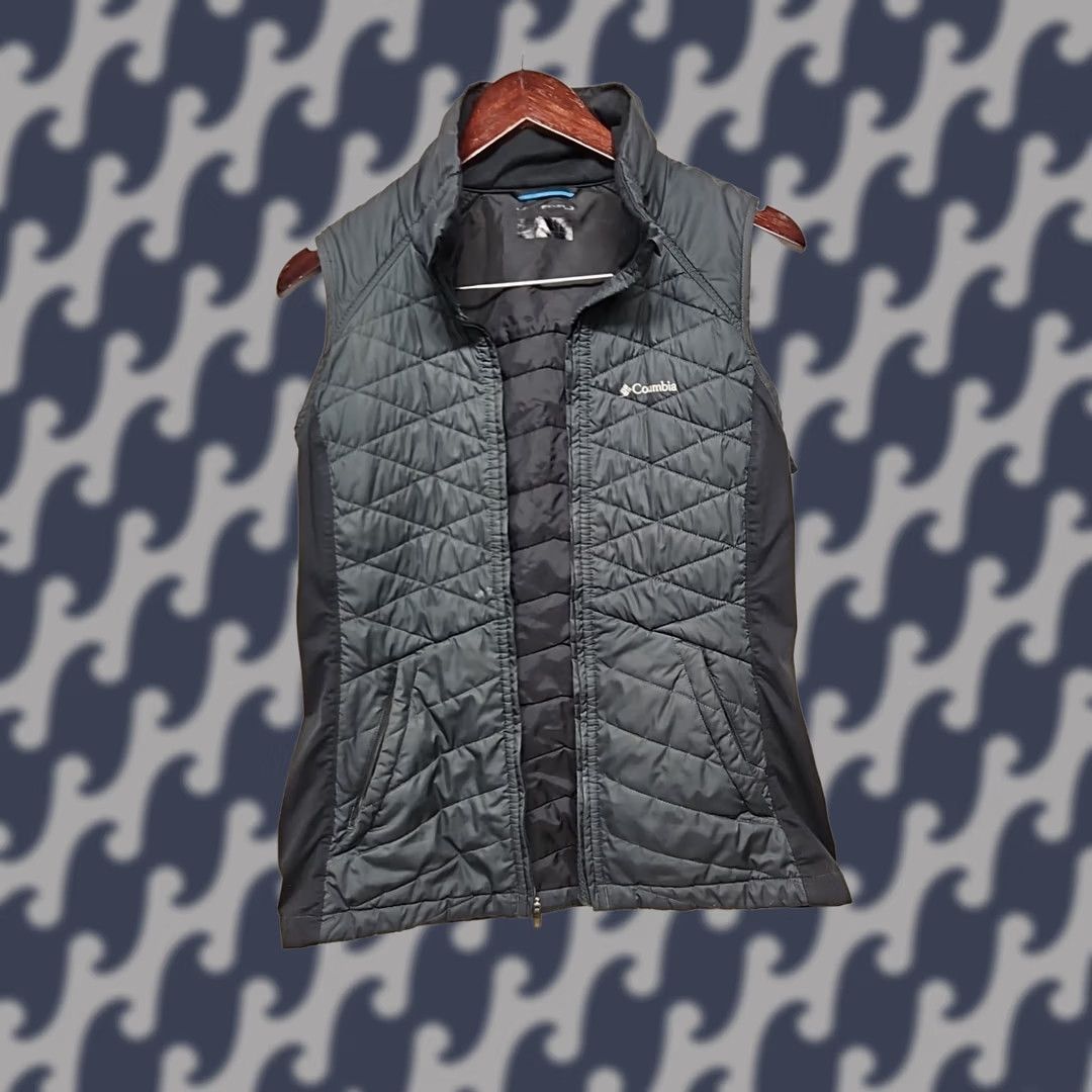 Vintage Columbia Vest Womens Black Quilted Insulated Lightweight Zip Mid-Length Outerwear Puffer Size M / US 6-8 / IT 42-44 - 1 Thumbnail
