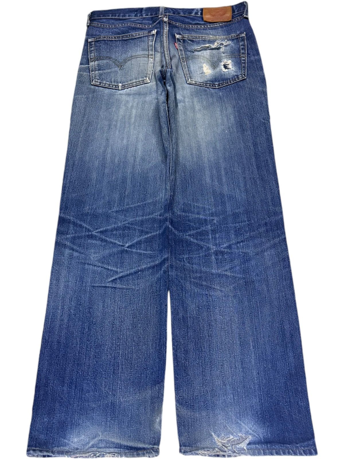 Levi's Vintage 90s Levis 502 Mud Wash Distressed Baggy Jeans Size US 31 - 2 Thumbnail