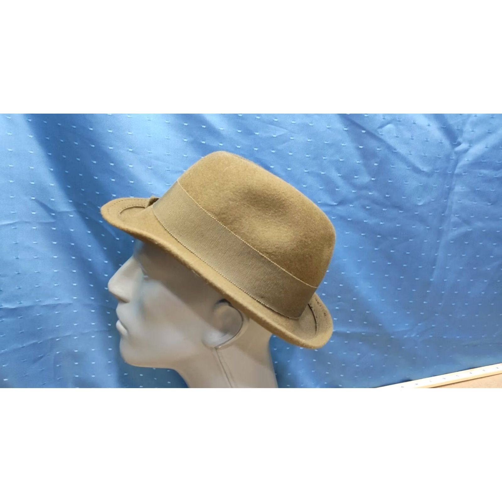 FELT VINTAGE Mayser Milz Fedora Mens Size 57 Wool Felt Brown 80s Gentleman Size ONE SIZE - 2 Thumbnail