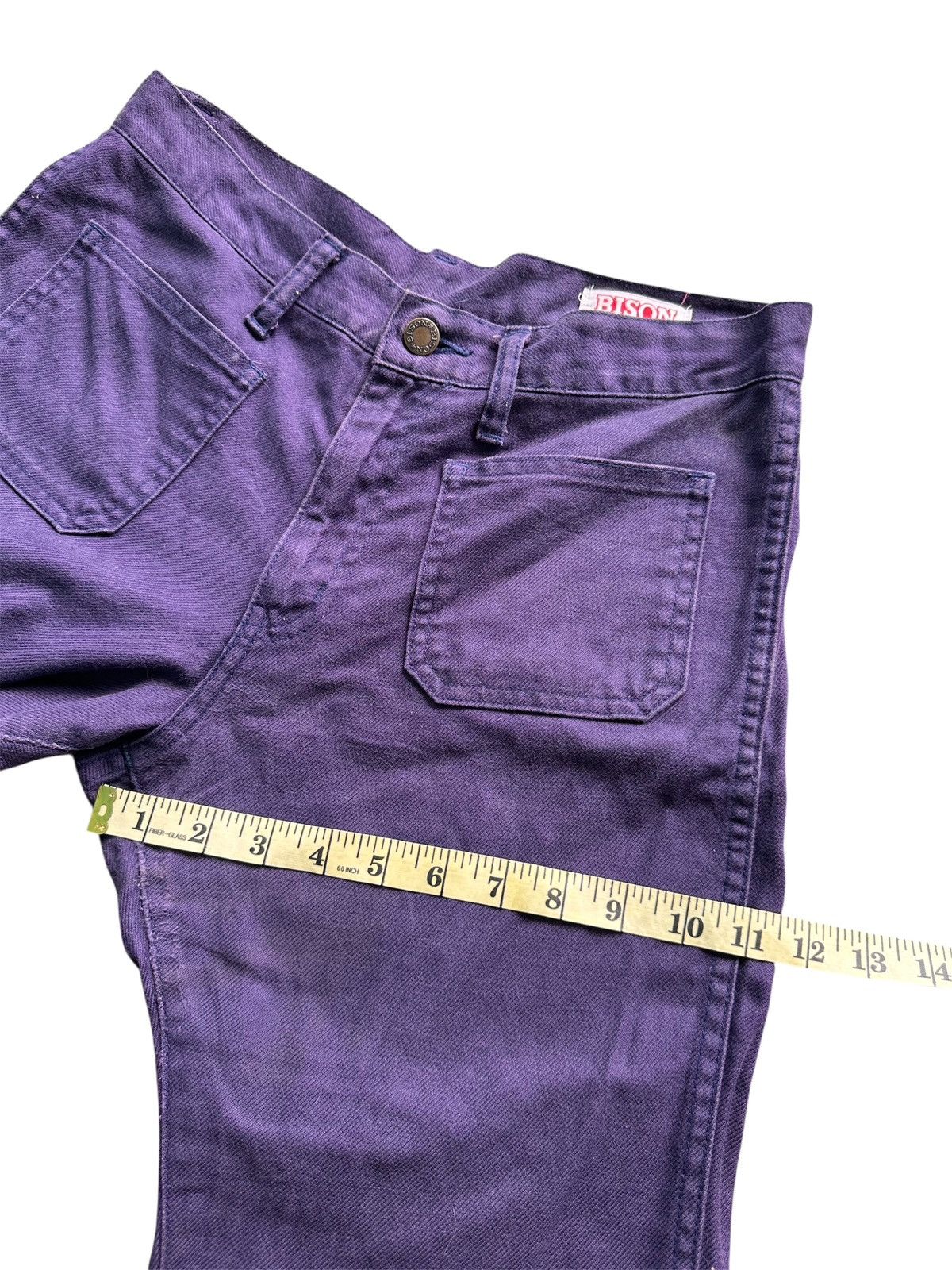Japanese Brand Vintage Bison Super Flared Pants Size US 30 / EU 46 - 10 Thumbnail
