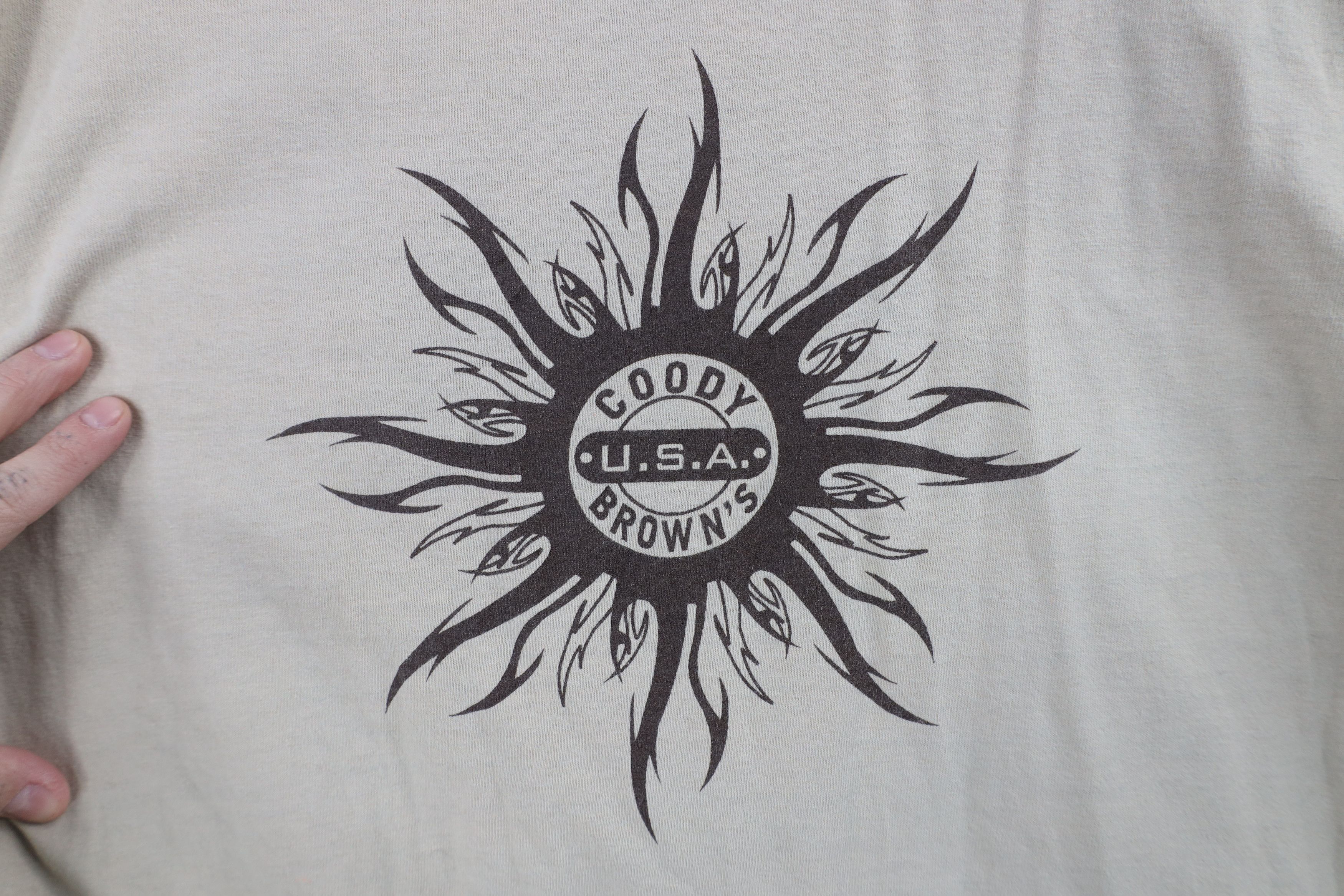 Vintage Vintage 90s Y2K Streetwear Coody Browns Diner Tribal T-Shirt Size US L / EU 52-54 / 3 - 4 Thumbnail
