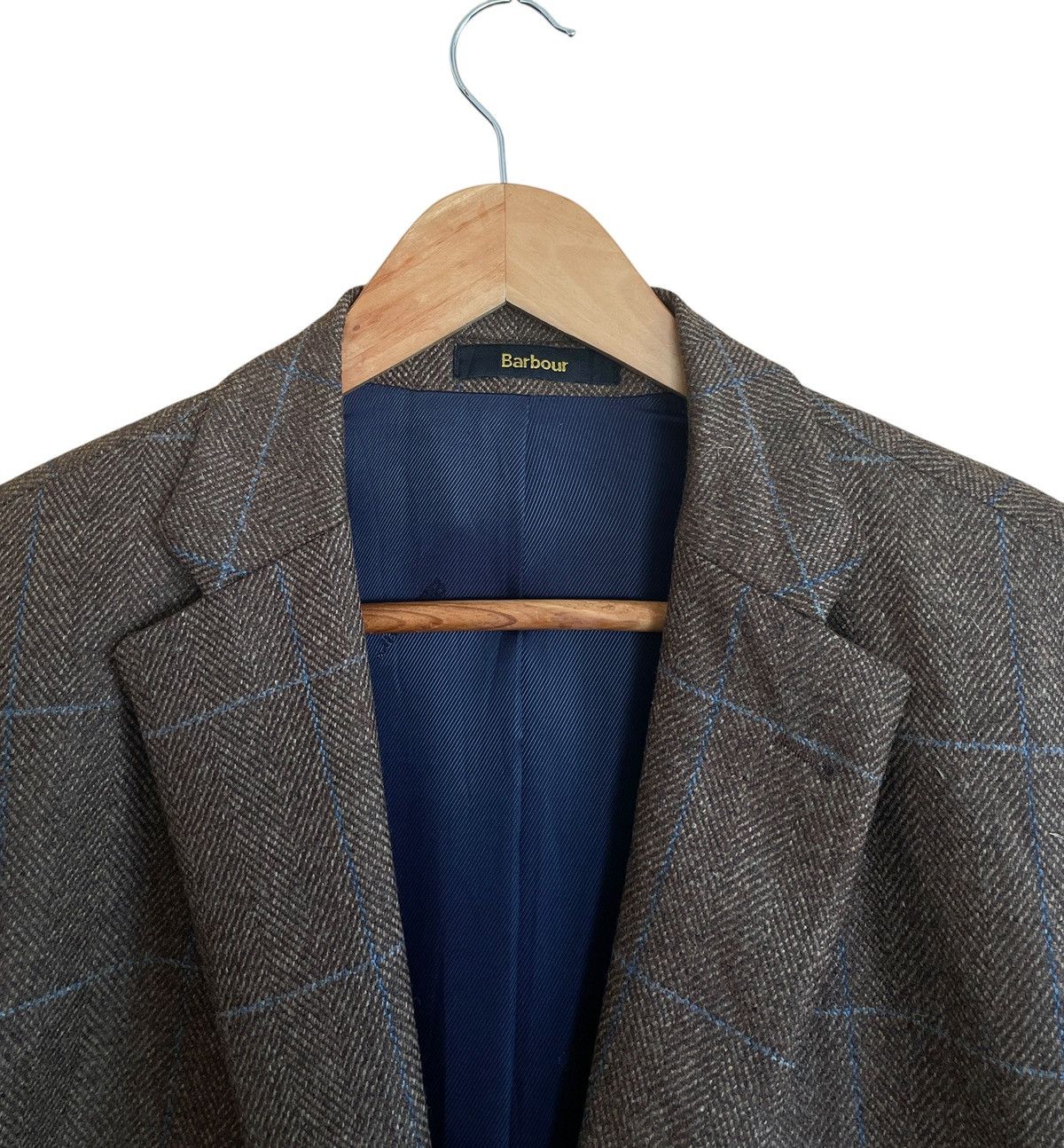 Barbour Vintage Brand Barbour Wool Jacket 1990s Size US L / EU 52-54 / 3 - 3 Thumbnail