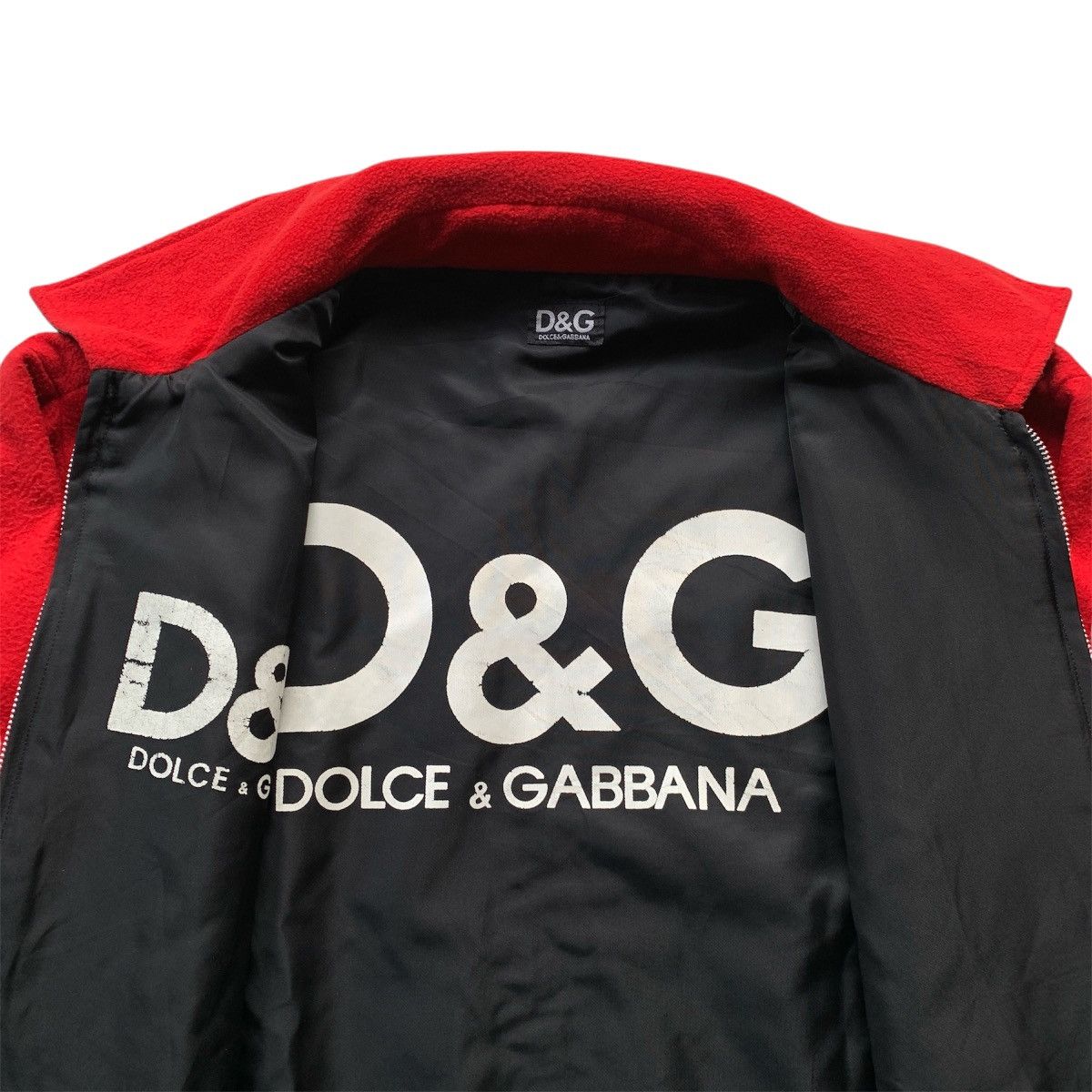 Dolce & Gabbana Vintage Dolce & Gabbana Spell Out Big Logo Reversible Jacket Size US XL / EU 56 / 4 - 6 Thumbnail
