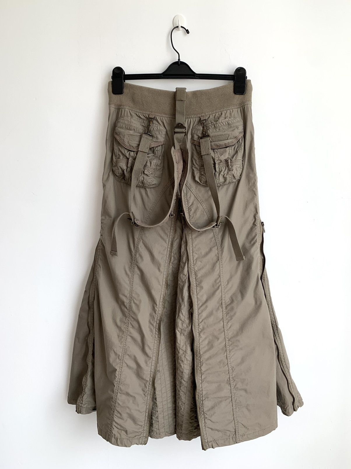 Japanese Brand GOA Flared Zipper Skirt Suspender Size 30" / US 8 / IT 44 - 7 Thumbnail