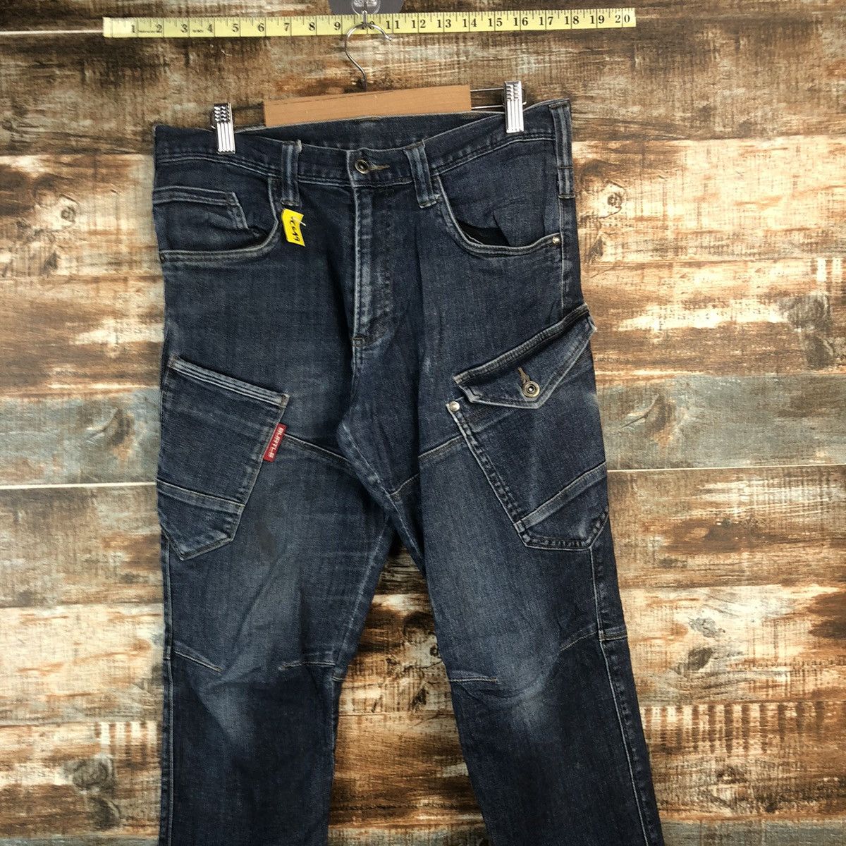 Japanese Brand DL Burtle Blue Utility worker Cargo Multipocket Pants #C649 Size US 32 / EU 48 - 2 Thumbnail