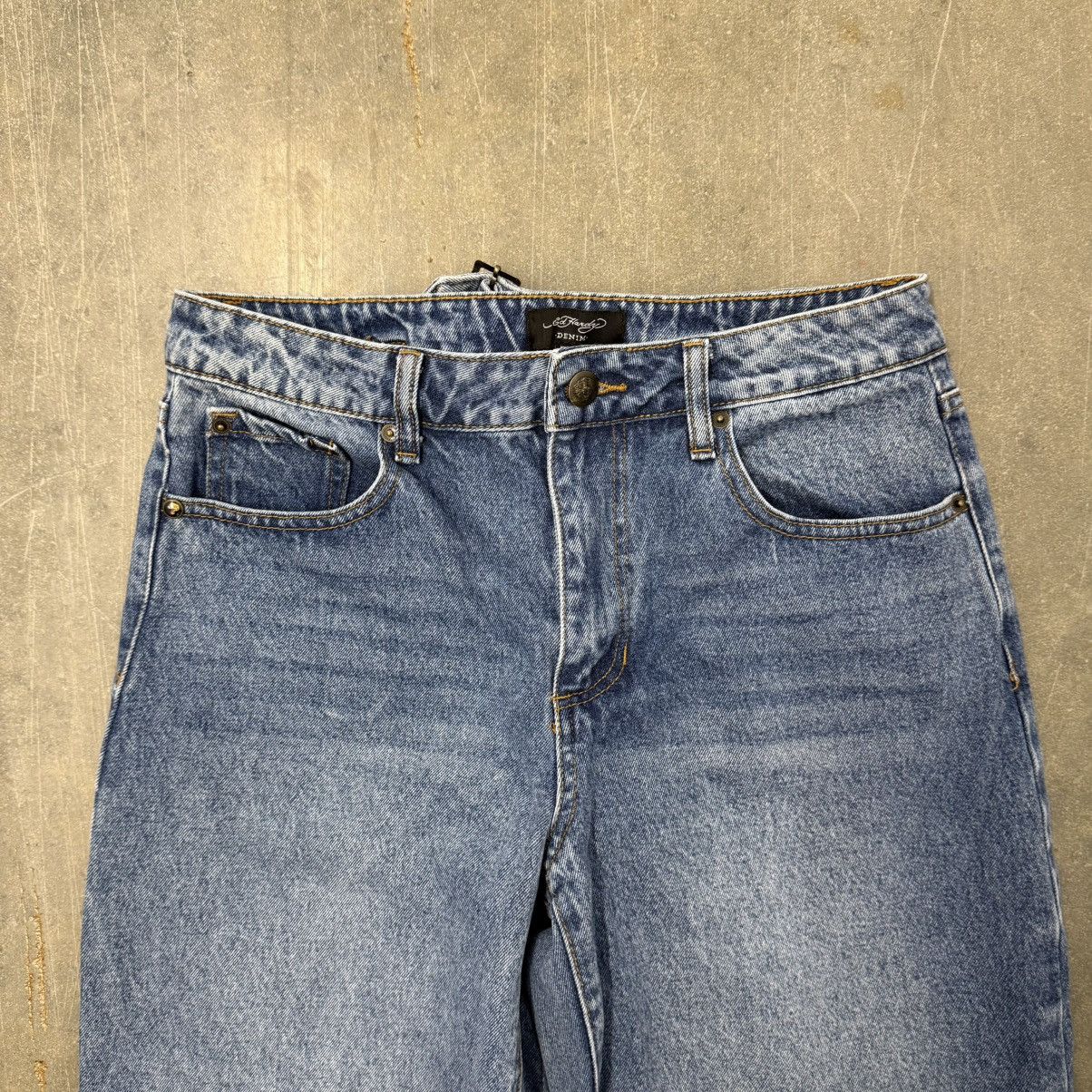 Ed Hardy Y2K Ed Hardy Wide Leg Baggy Jeans 30x30 Buckle Back Size US 30 / EU 46 - 5 Thumbnail