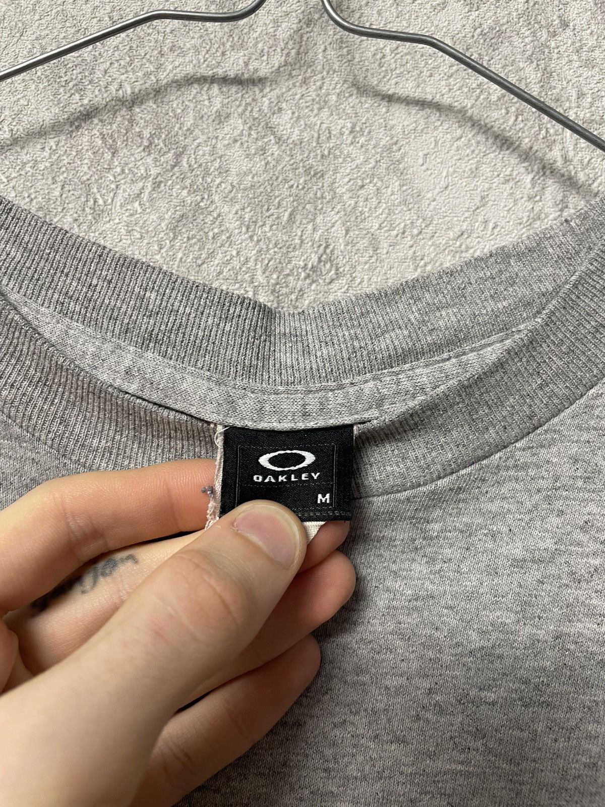 Oakley Vintage Oakley Big Logo Grey T-Shirt Size US M / EU 48-50 / 2 - 8 Thumbnail