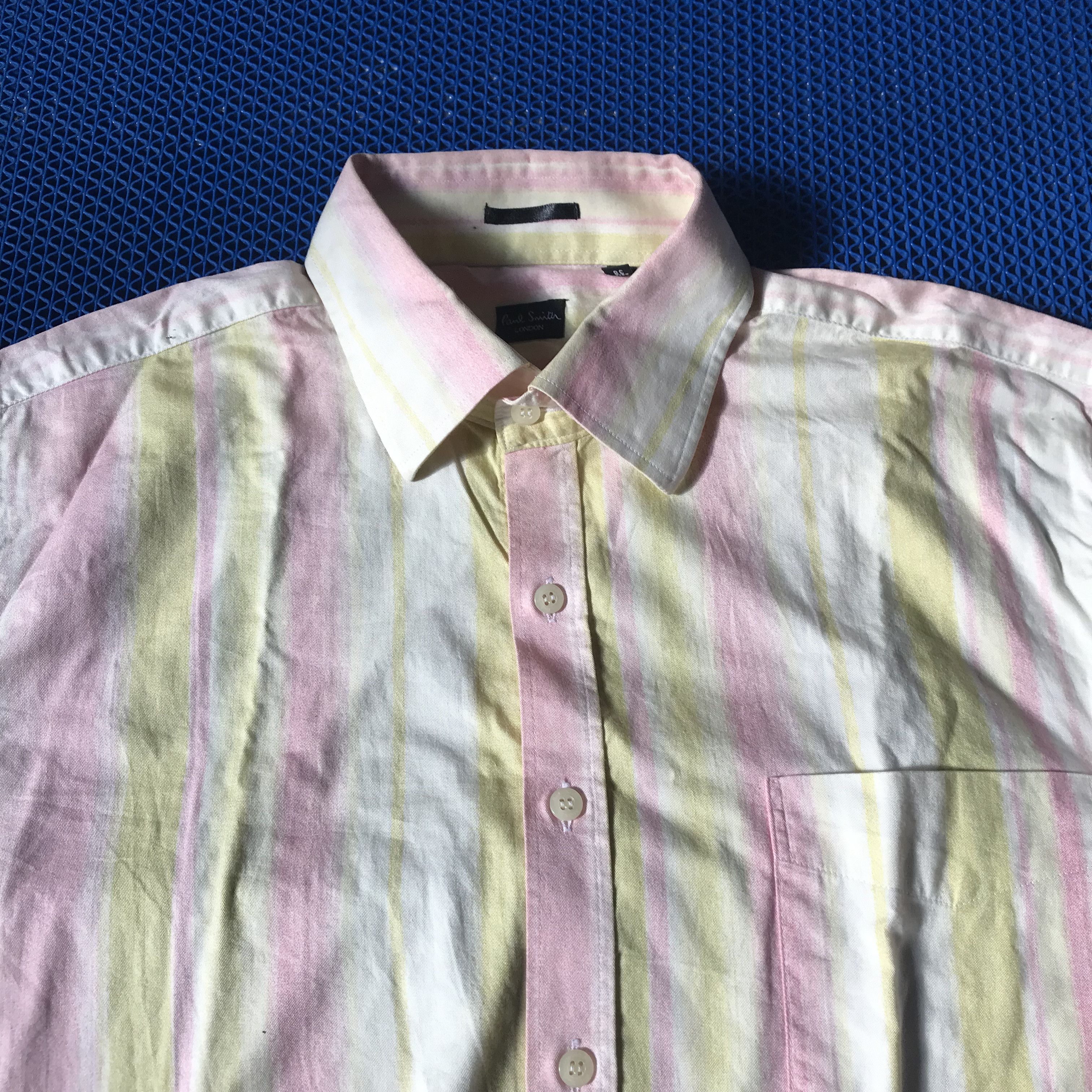 Paul Smith Paul Smith Of London Multicolour pink beige cream shirt Size US M / EU 48-50 / 2 - 8 Thumbnail