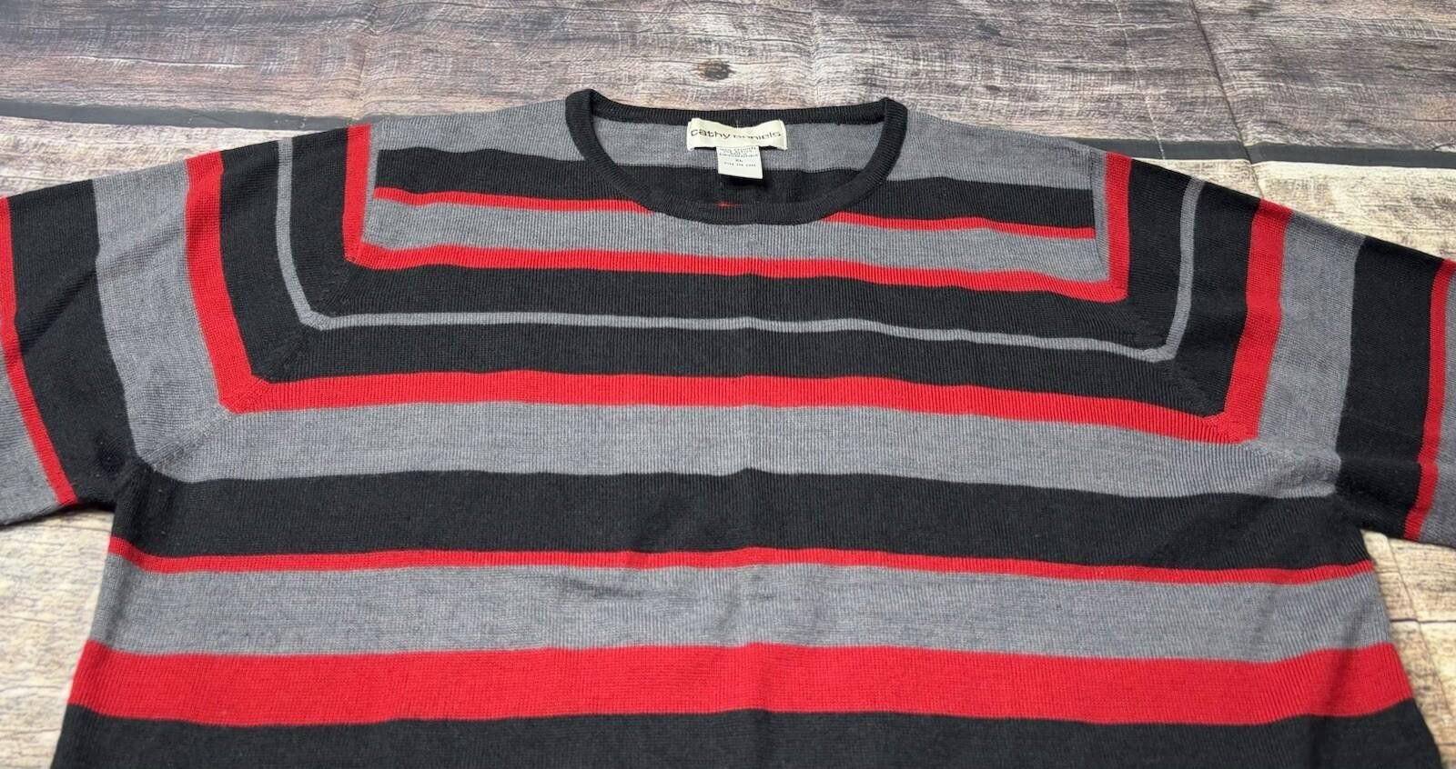 Other Cathy Daniels Cashmere Sweater Women's XL Striped Size XL / US 12-14 / IT 48-50 - 4 Thumbnail