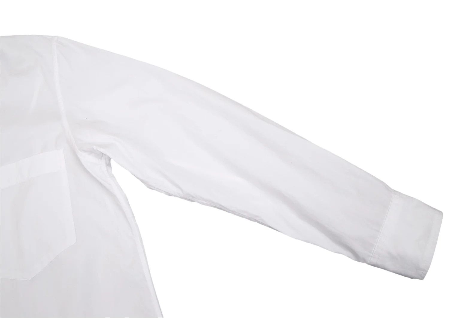 Yohji Yamamoto Cotton Long Sleeve Shirt in White with Sleeve Detail Size US S / EU 44-46 / 1 - 5 Thumbnail