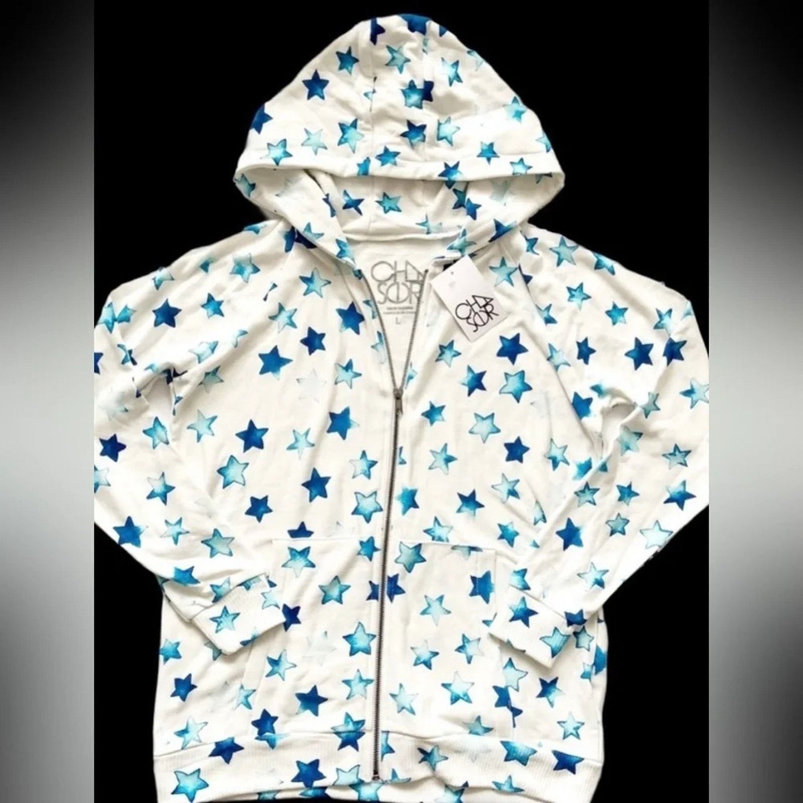 Chaser Brand Chaser Indigo Blue Star hoodie sweatshirt, size Medium Size M / US 6-8 / IT 42-44 - 1 Thumbnail