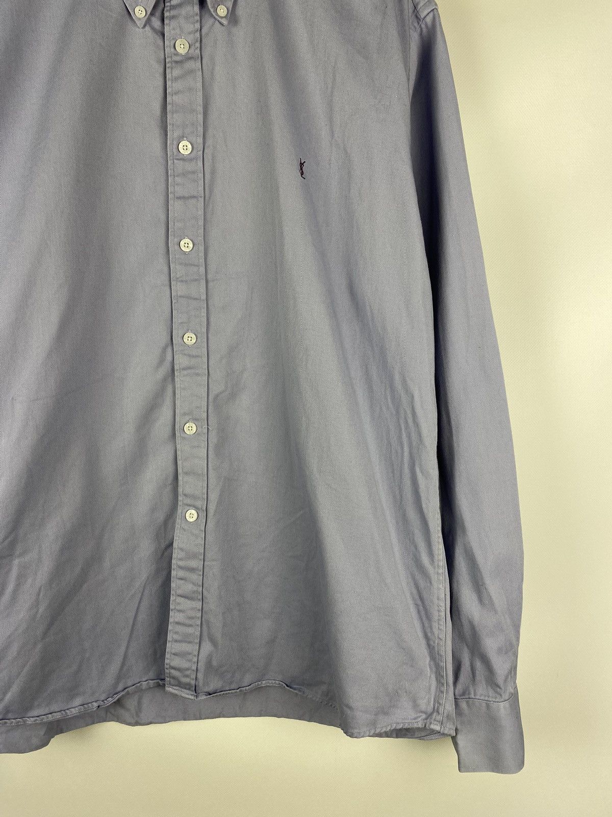 Vintage × Yves Saint Laurent Yves Saint Laurent YSL vintage heavy cotton button up shirt Size US XL / EU 56 / 4 - 6 Thumbnail