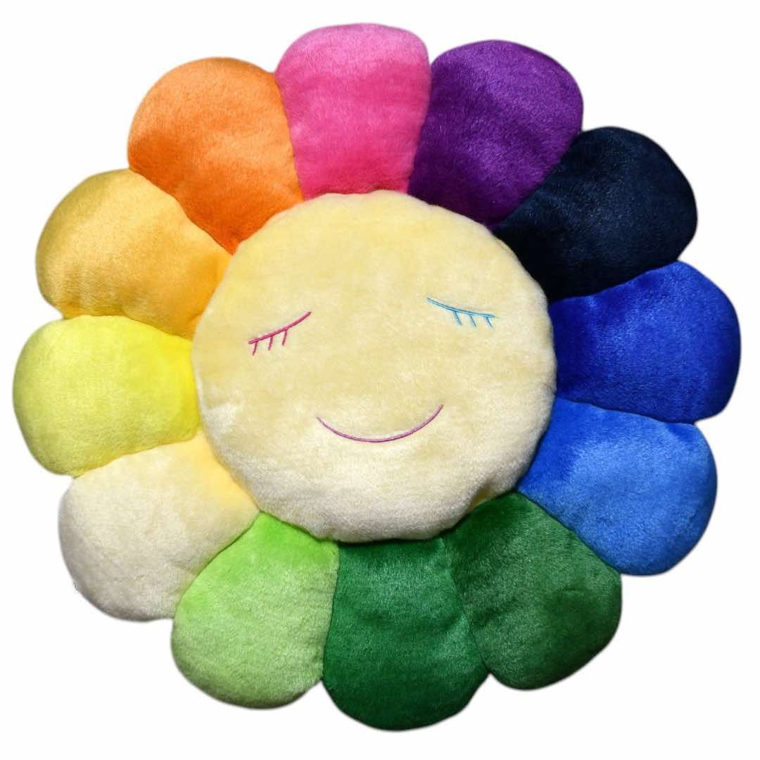 Takashi Murakami Takashi Murakami 60cm Rainbow white cushion pillow Size ONE SIZE - 3 Thumbnail