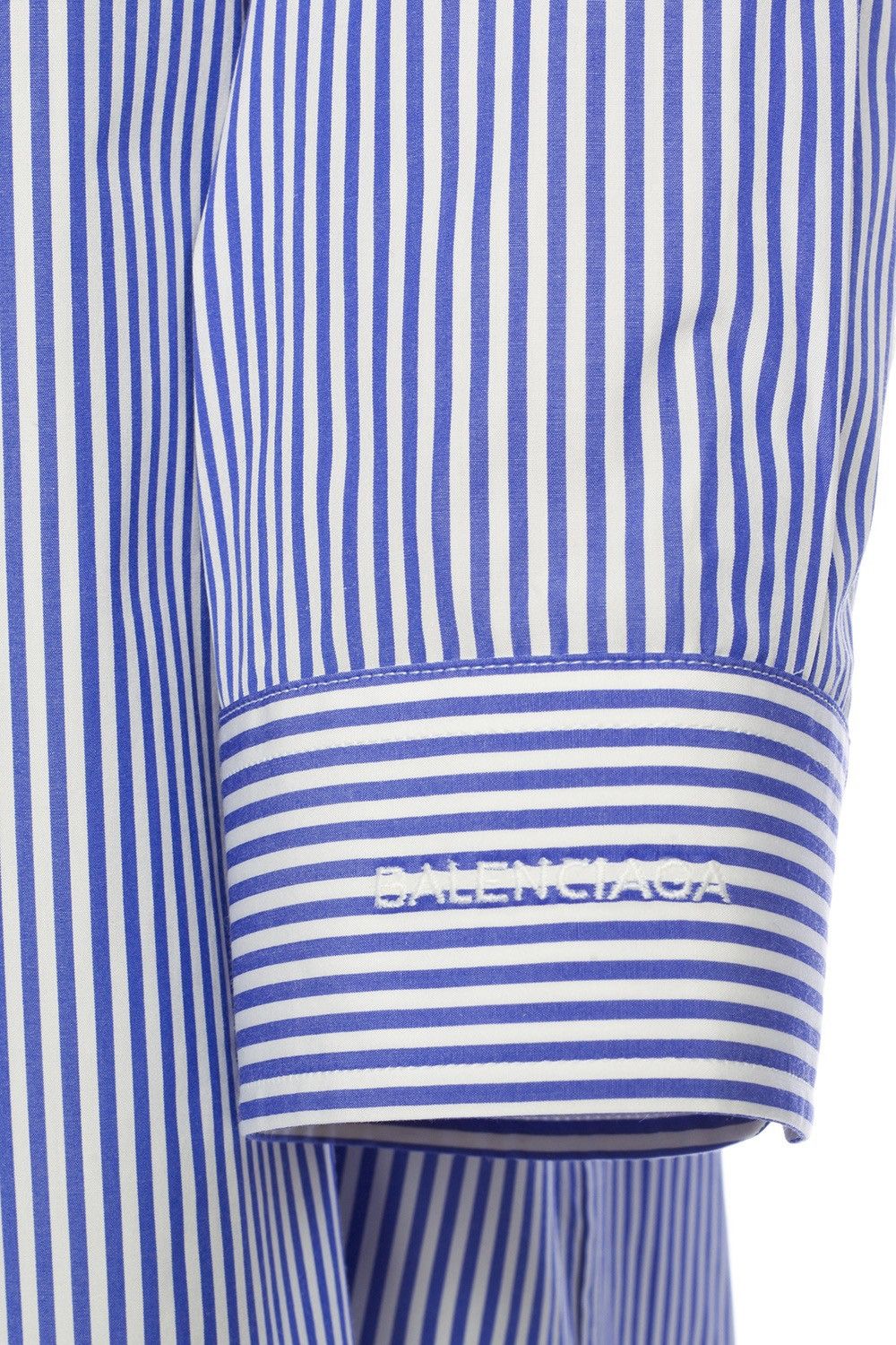 Balenciaga Balenciaga Oversized Striped Cotton-Poplin Dress Size XS / US 0-2 / IT 36-38 - 17 Thumbnail