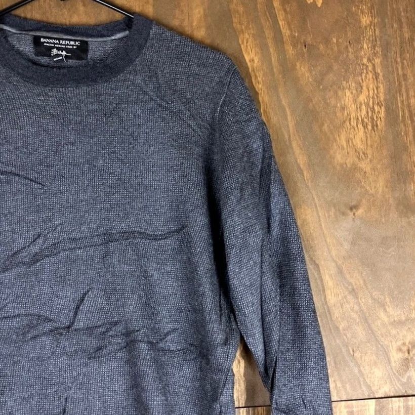Banana Republic Banana Republic Mens Sweater Black Crew Neck 100% Italian Extra Fine Merino Wool M Knit Pullover Casual Business Workwear Size US M / EU 48-50 / 2 - 5 Thumbnail