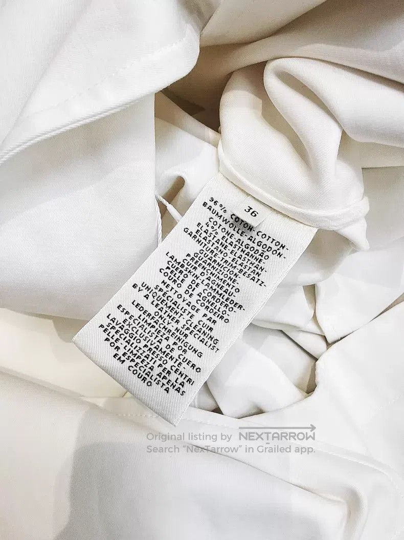 Hermes Hermes White Leather Strap Long Coat Size XS / US 0-2 / IT 36-38 - 8 Thumbnail