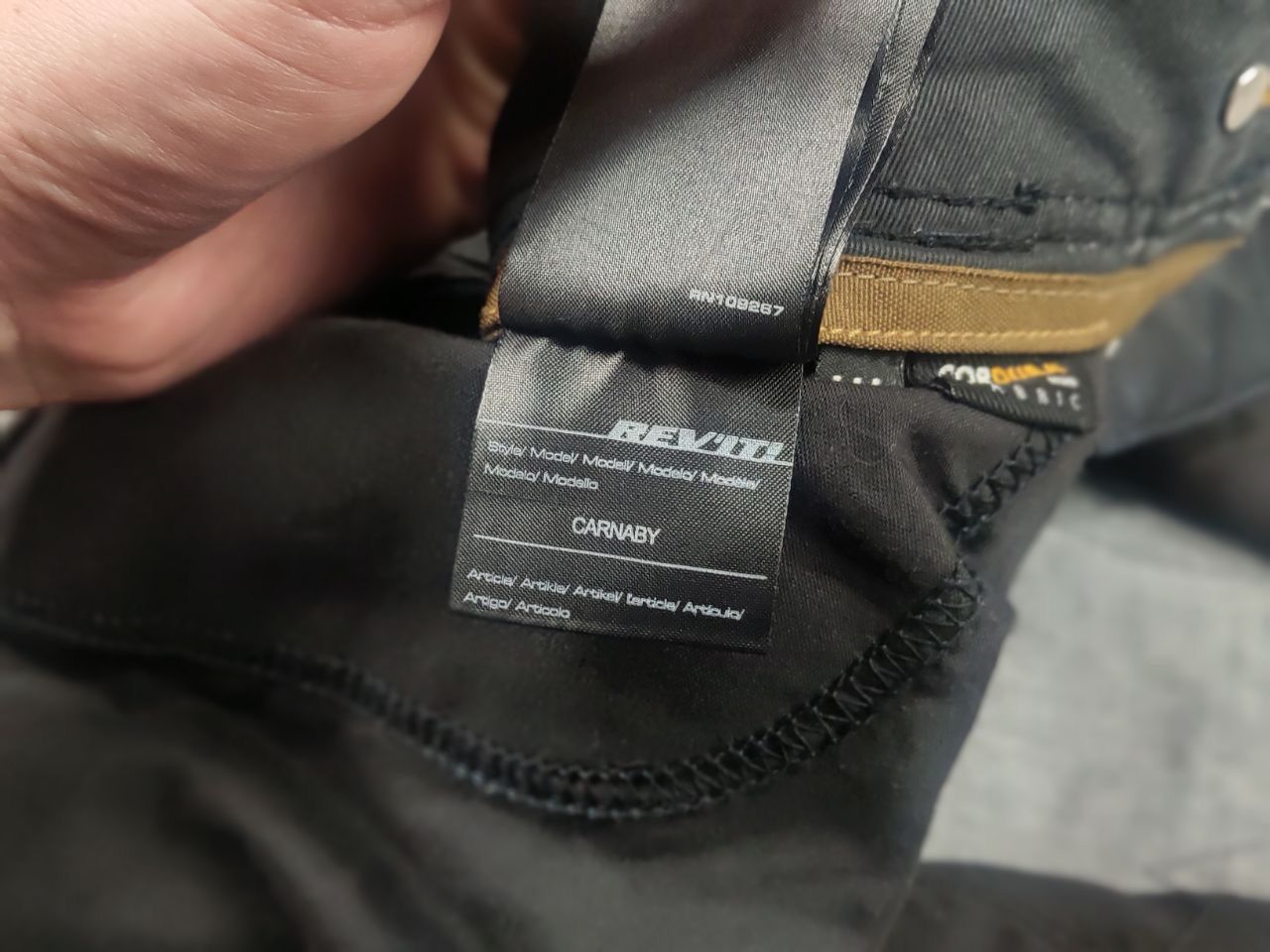 Alpinestars Revit Carnaby Motorcycle Cordura Knee Solid Blue Denim Jeans Size US 32 / EU 48 - 19 Thumbnail