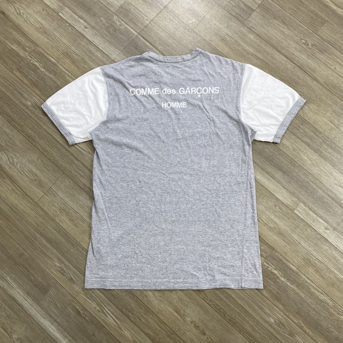 Comme des Garcons SS07 Comme Des Garçons Homme CDG Back Print Two Tone Tshirt Size US M / EU 48-50 / 2 - 1 Thumbnail