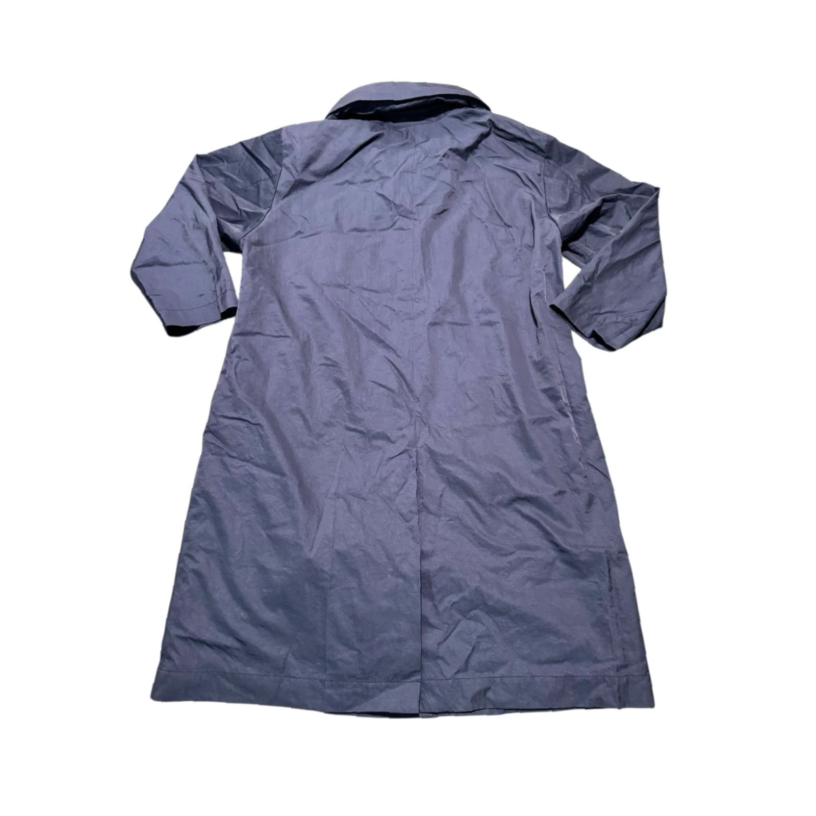Issey Miyake Vtg ISSEY MIYAKE MEN Navy Nylon Windcoat Trench Coat Hooded ME29-FA011 M Oversized Jackets? Size M / US 6-8 / IT 42-44 - 7 Thumbnail