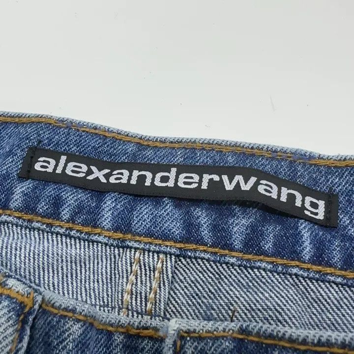 Alexander Wang Alexander Wang SS24 Logo Print Denim Pants - Size 23" - 3 Thumbnail