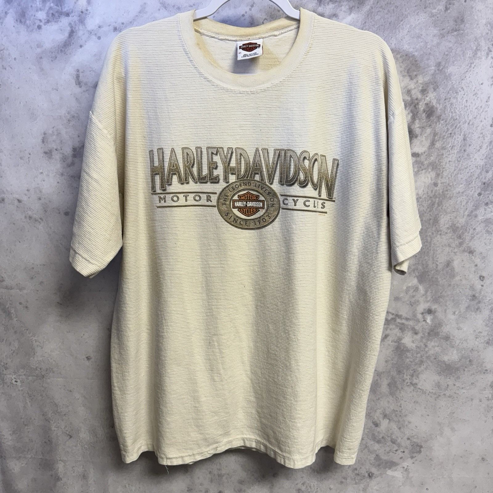 Harley Davidson Vintage Y2K Harley Davidson T Shirt Mens XL 23.5x27.5 White Size US XL / EU 56 / 4 - 1 Thumbnail