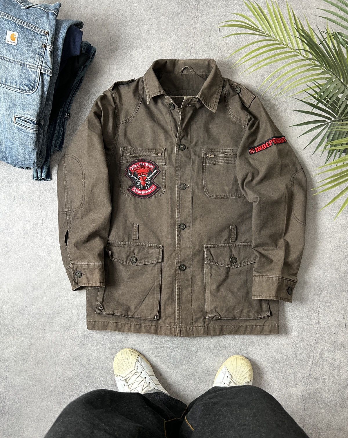 Independent Truck Co. Vintage Independent Truck Co. Military field jacket mens Size US M / EU 48-50 / 2 - 1 Thumbnail