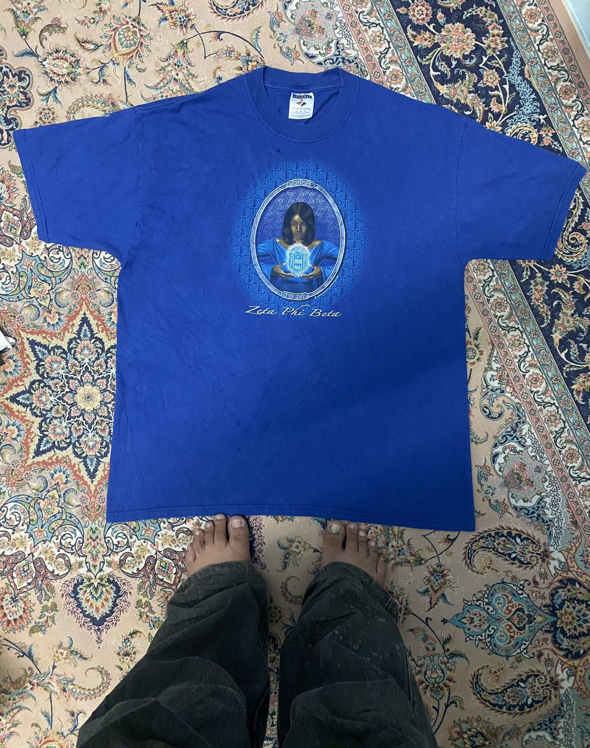 Jerzees × Vintage Vintage 1998 Zeta Plu Beta Tag Jerzees Size US XL / EU 56 / 4 - 1 Thumbnail