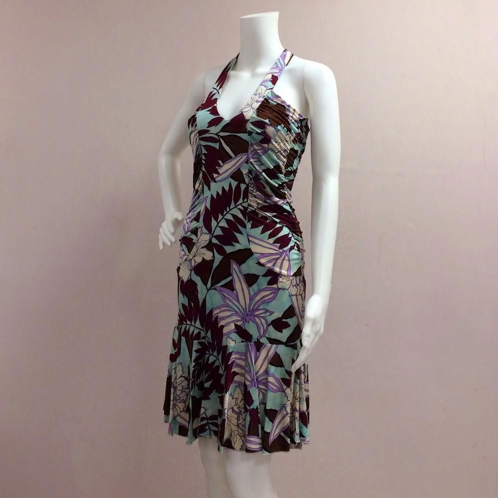 Designer Yes London Floral T Back Dress Size M / US 6-8 / IT 42-44 - 2 Thumbnail