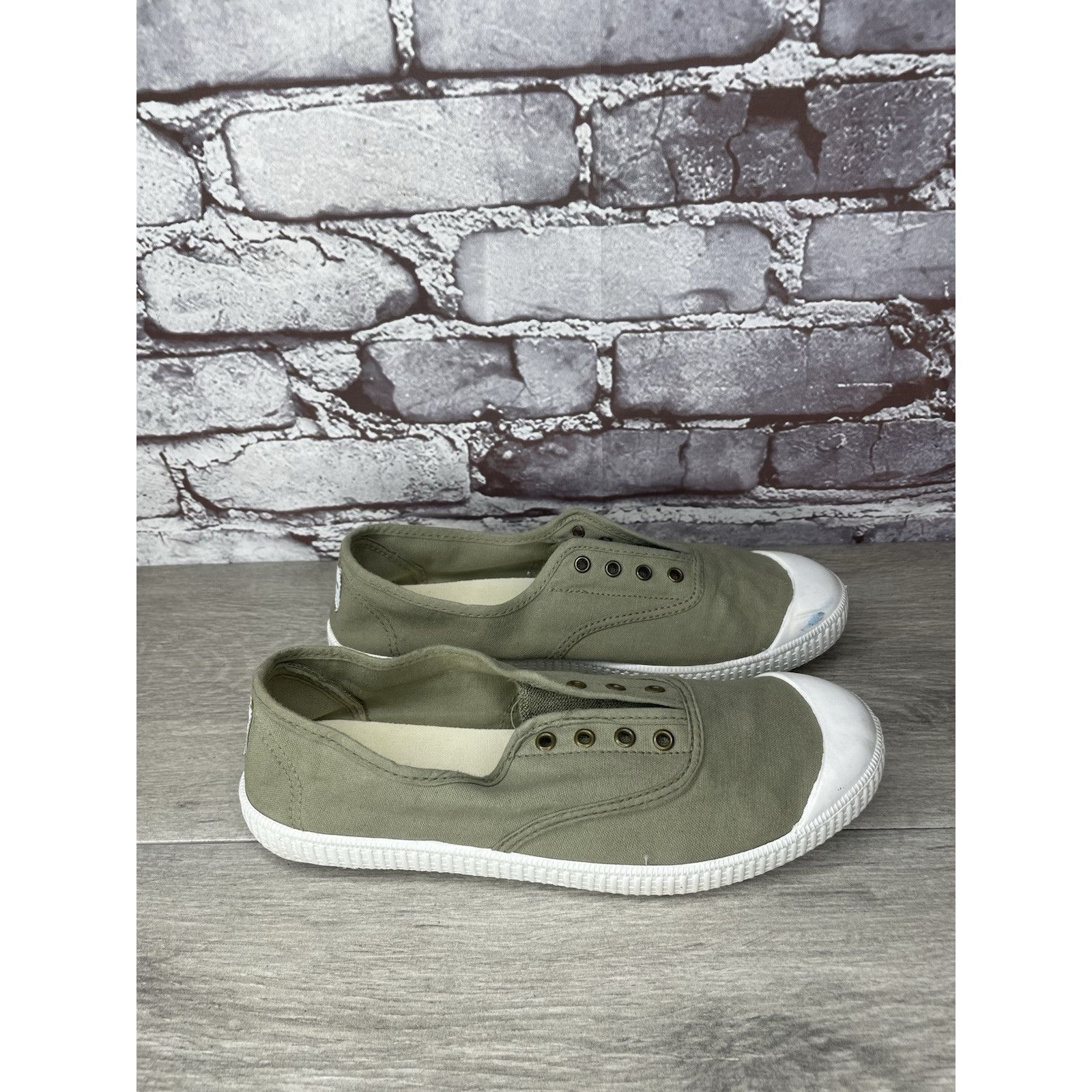 Sonoma Potoma Green Canvas Fabric Slip On Casual Sneakers Shoes Wom Size US 8.5 / IT 38.5 - 16 Thumbnail