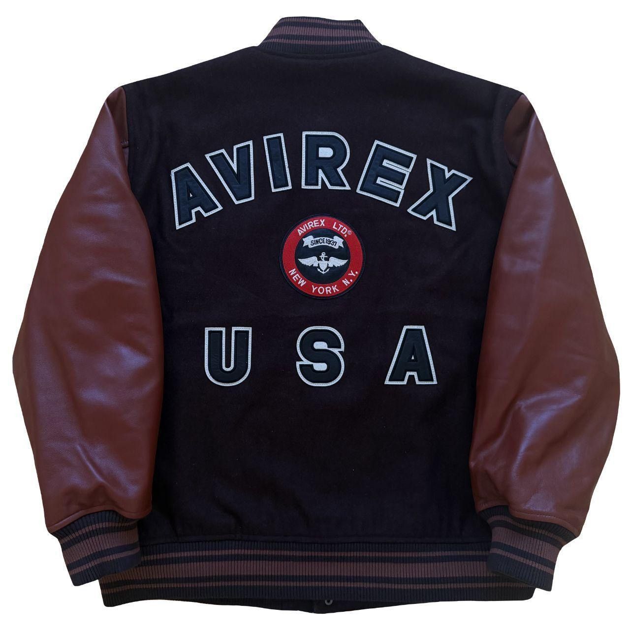 Avirex Avirex Wool & Leather Varsity Jacket Size US XXL / EU 58 / 5 - 1 Thumbnail