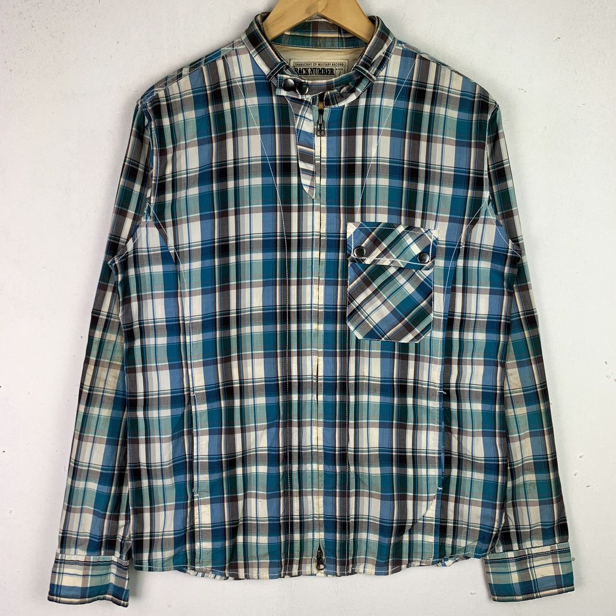Japanese Brand × Vintage Vintage Back Number Checked Jacket Size US L / EU 52-54 / 3 - 1 Thumbnail