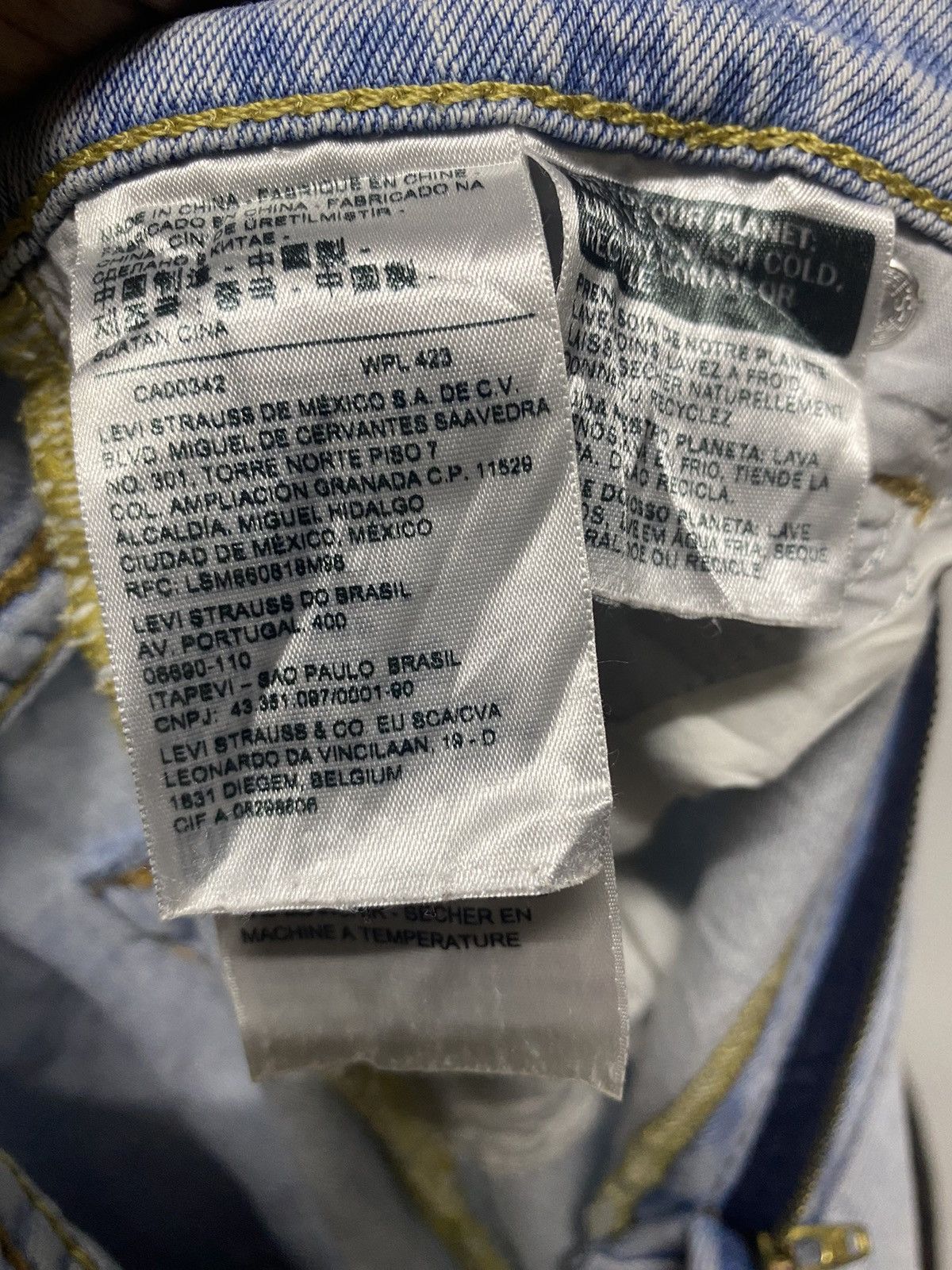 Levi's Levis Premium Jeans Distressed Denim Balloon Leg Big E Pants Size 26" / US 2 / IT 38 - 18 Thumbnail