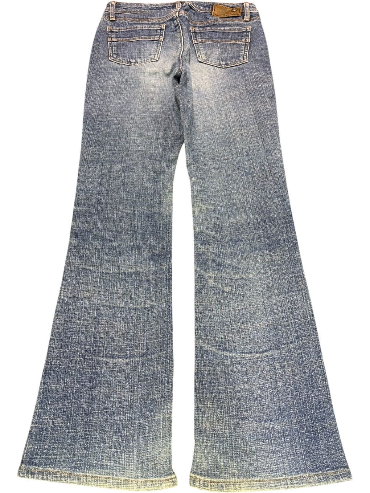Diesel Vintage Japanese Brand Mud Wash Distress Flare Jeans Size 28" / US 6 / IT 42 - 2 Thumbnail
