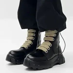 Japanese Brand × Other Platform Casual faux leather boots gothic punk style Size US 10.5 / EU 43-44 - 4 Thumbnail