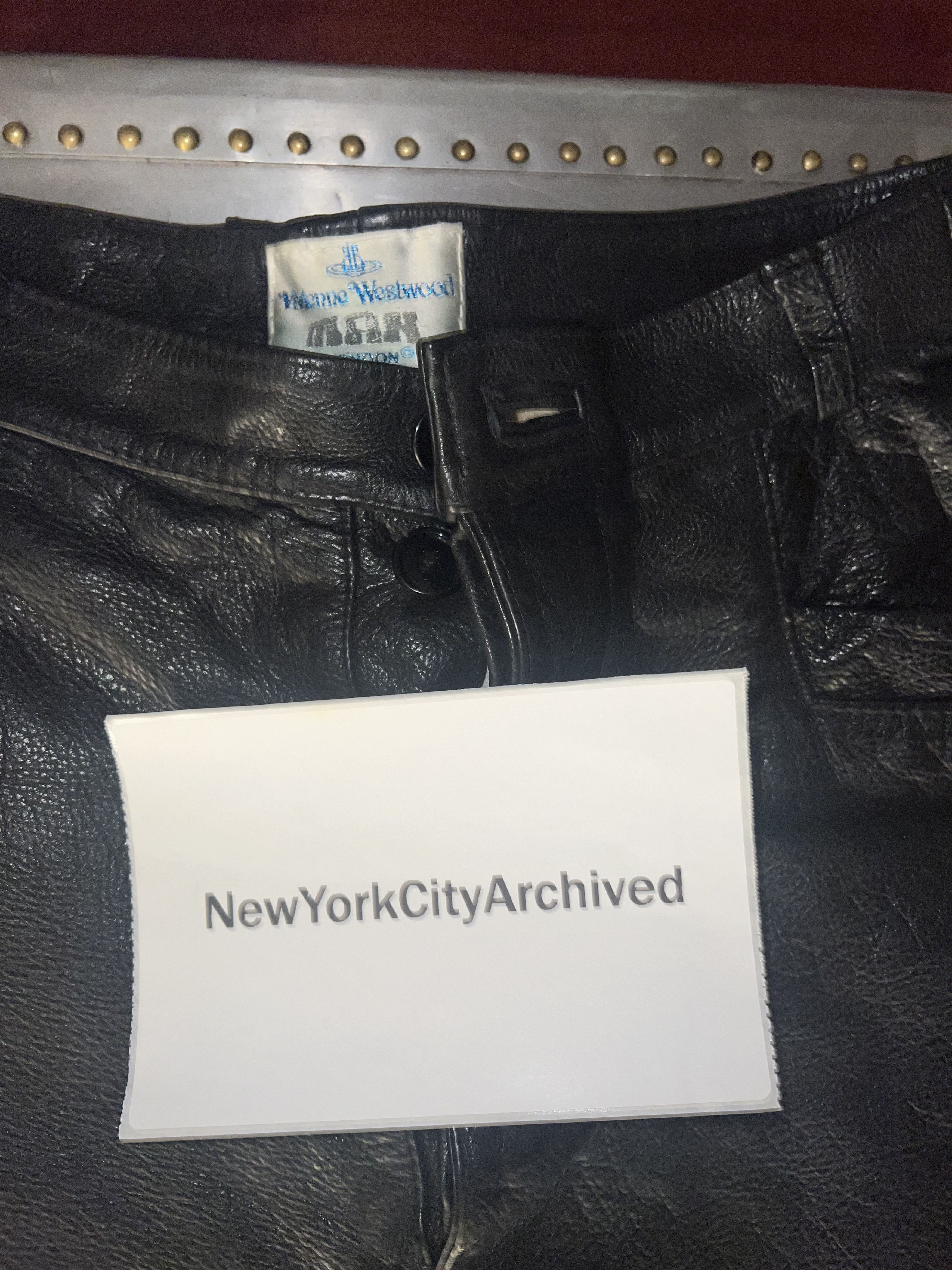 Vivienne Westwood Vivienne Westwood Leather Pants Size US 28 / EU 44 - 2 Thumbnail