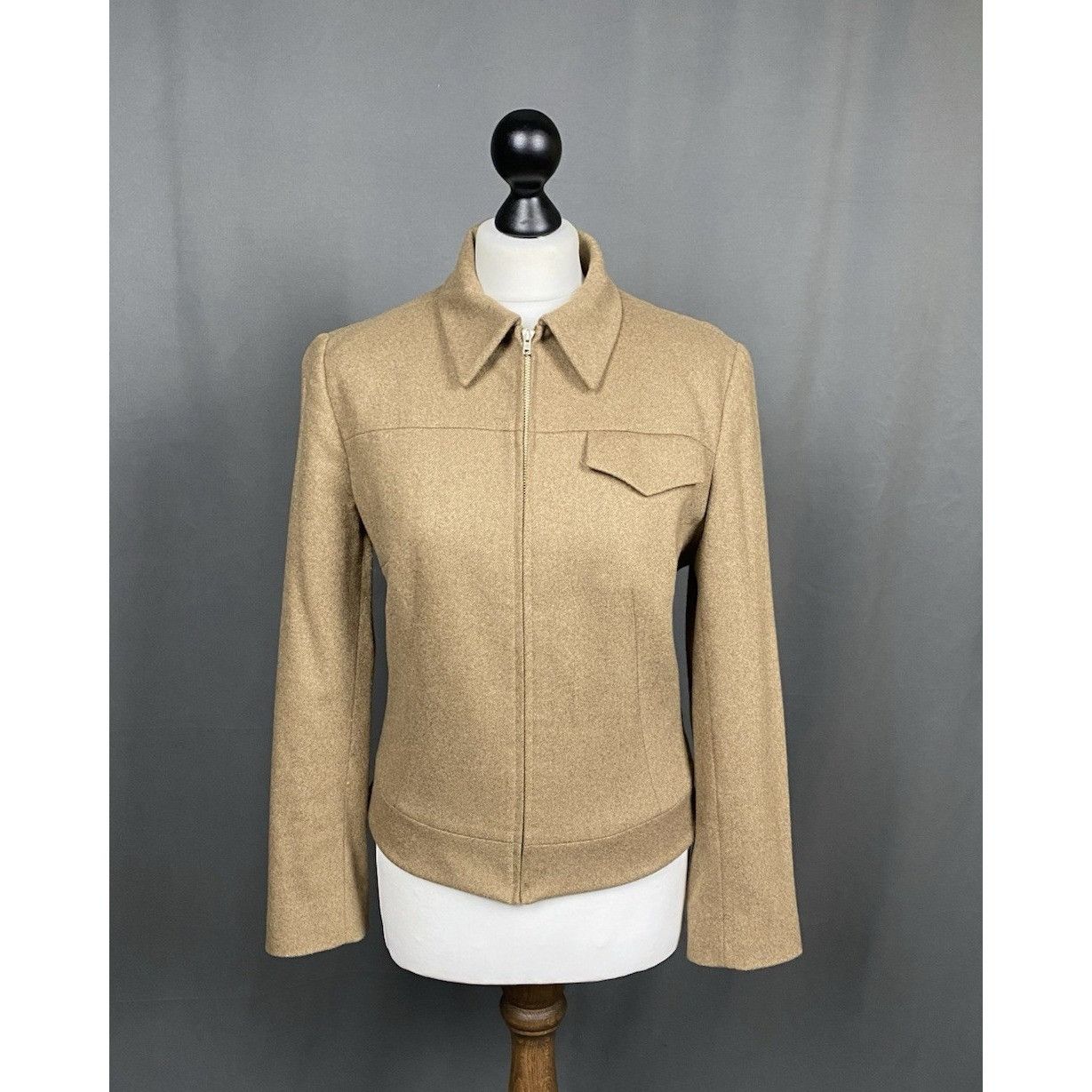 Dolce & Gabbana Dolce&Gabbana Women's Brown Collared Harington Jacket Size 3 Size M / US 6-8 / IT 42-44 - 1 Thumbnail
