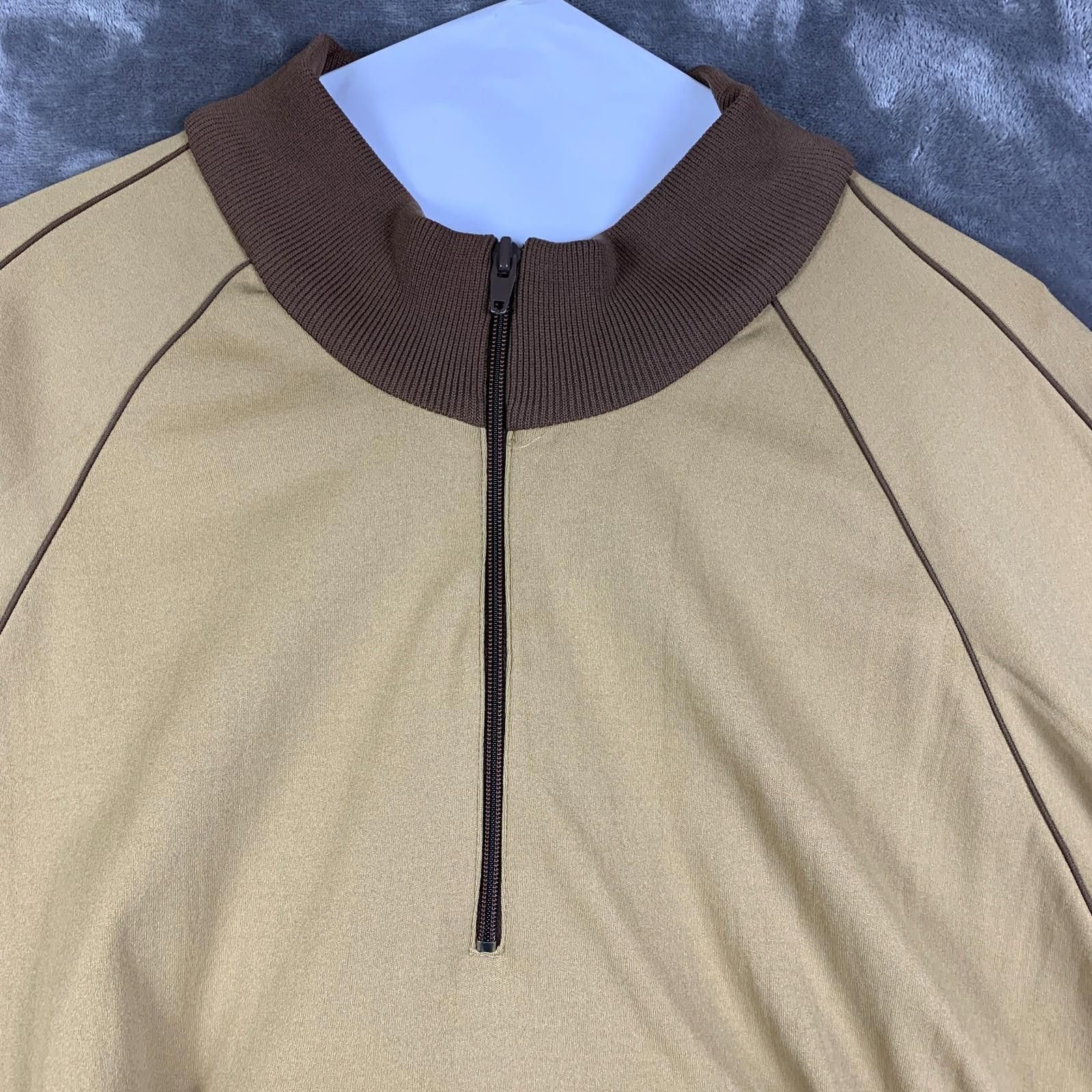 Other Vintage AFRC Pullover Quarter Zip Sweatshirt Sz XL Brown 295 Size US XL / EU 56 / 4 - 3 Thumbnail