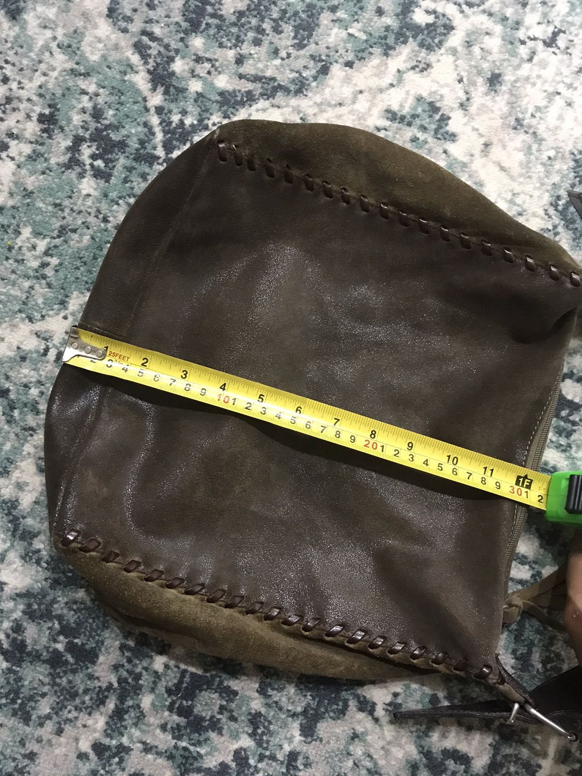 Made In Italy Laura Di Maggio Waxed Leather Handbag