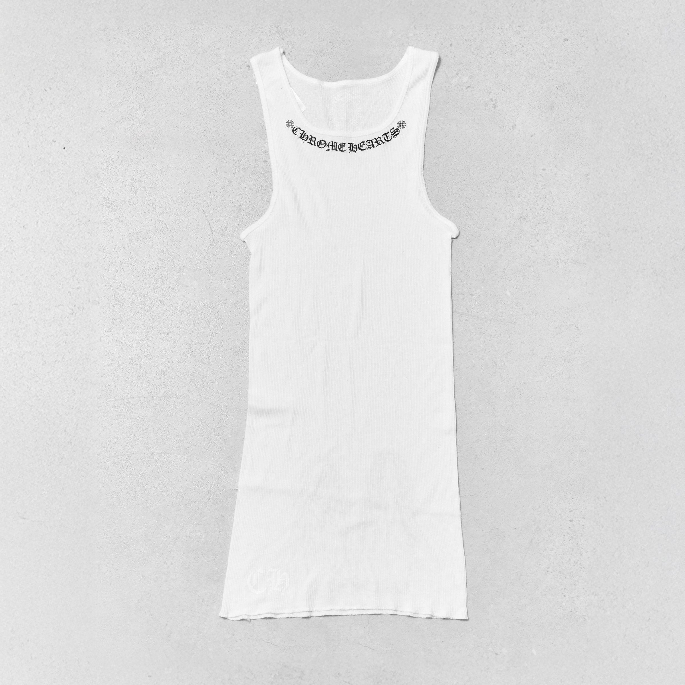 Chrome Hearts Chrome Hearts x Mayumi Foti Neck Logo Tank Top White Size S / US 4 / IT 40 - 2 Thumbnail