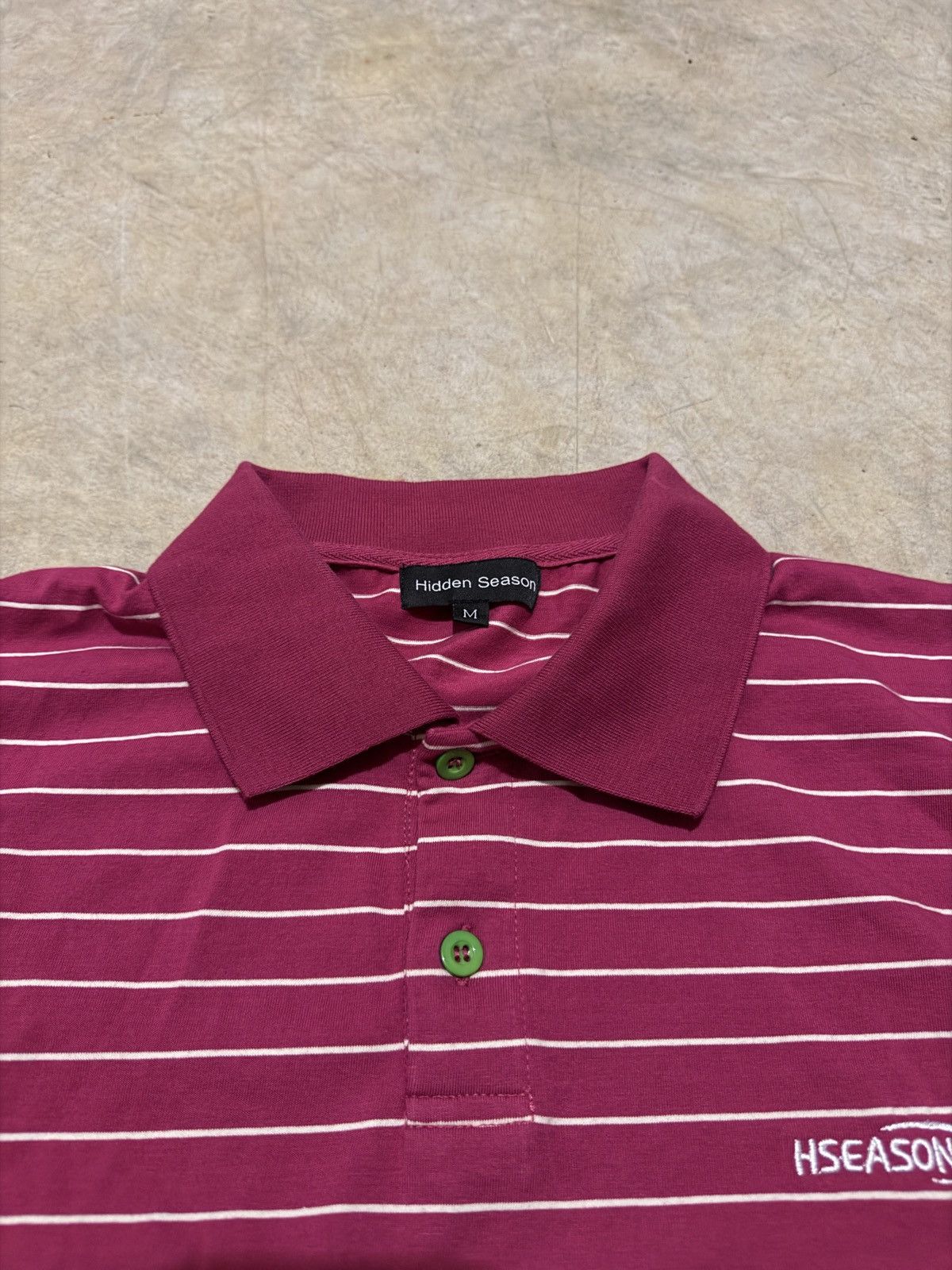 Other Hidden Season Pink Striped Polo Size US M / EU 48-50 / 2 - 3 Thumbnail