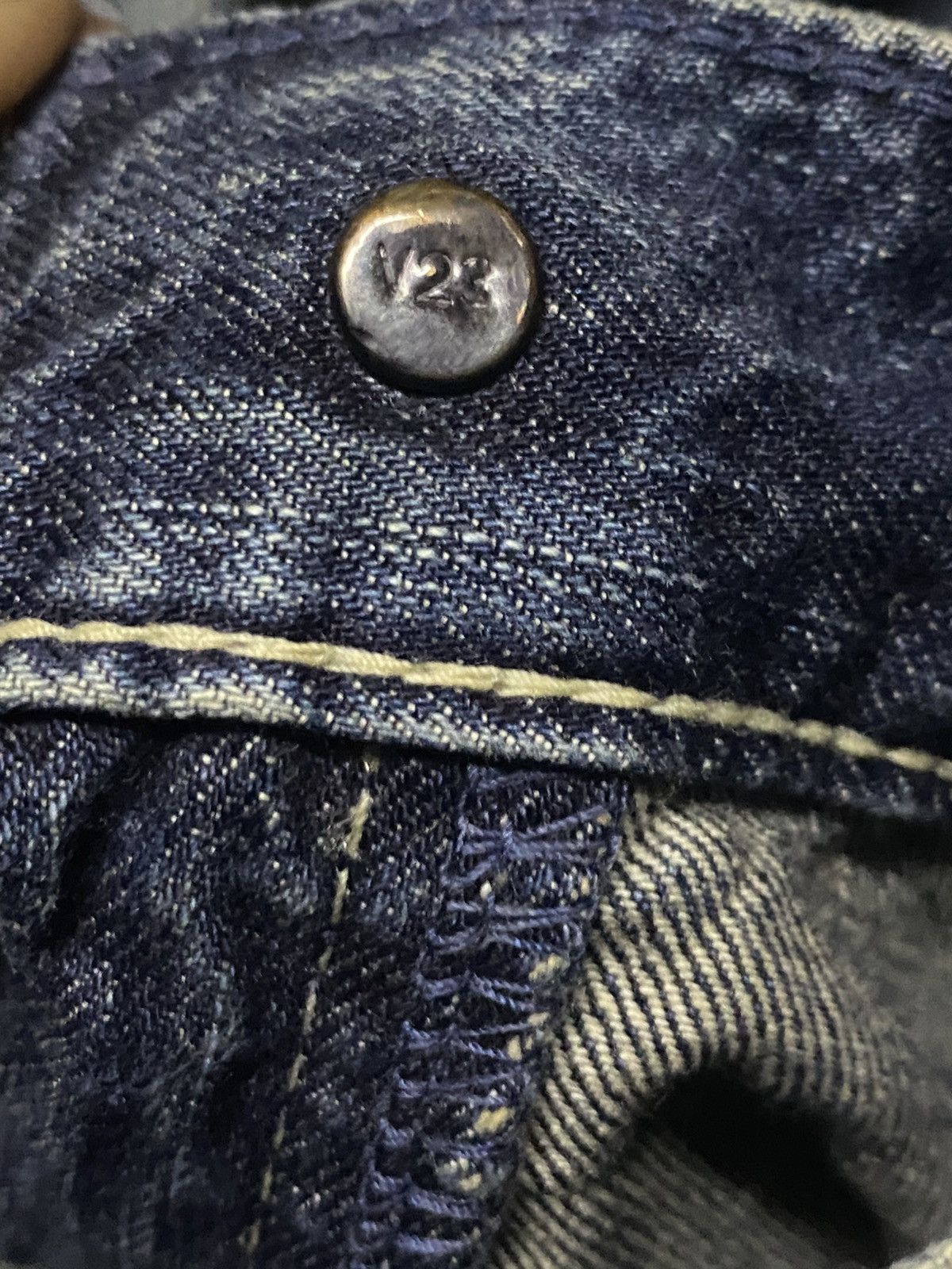 Levi's Levis 202 Vietnam Crazy Wash Distressed Buckle Back Jeans Size US 33 - 11 Thumbnail